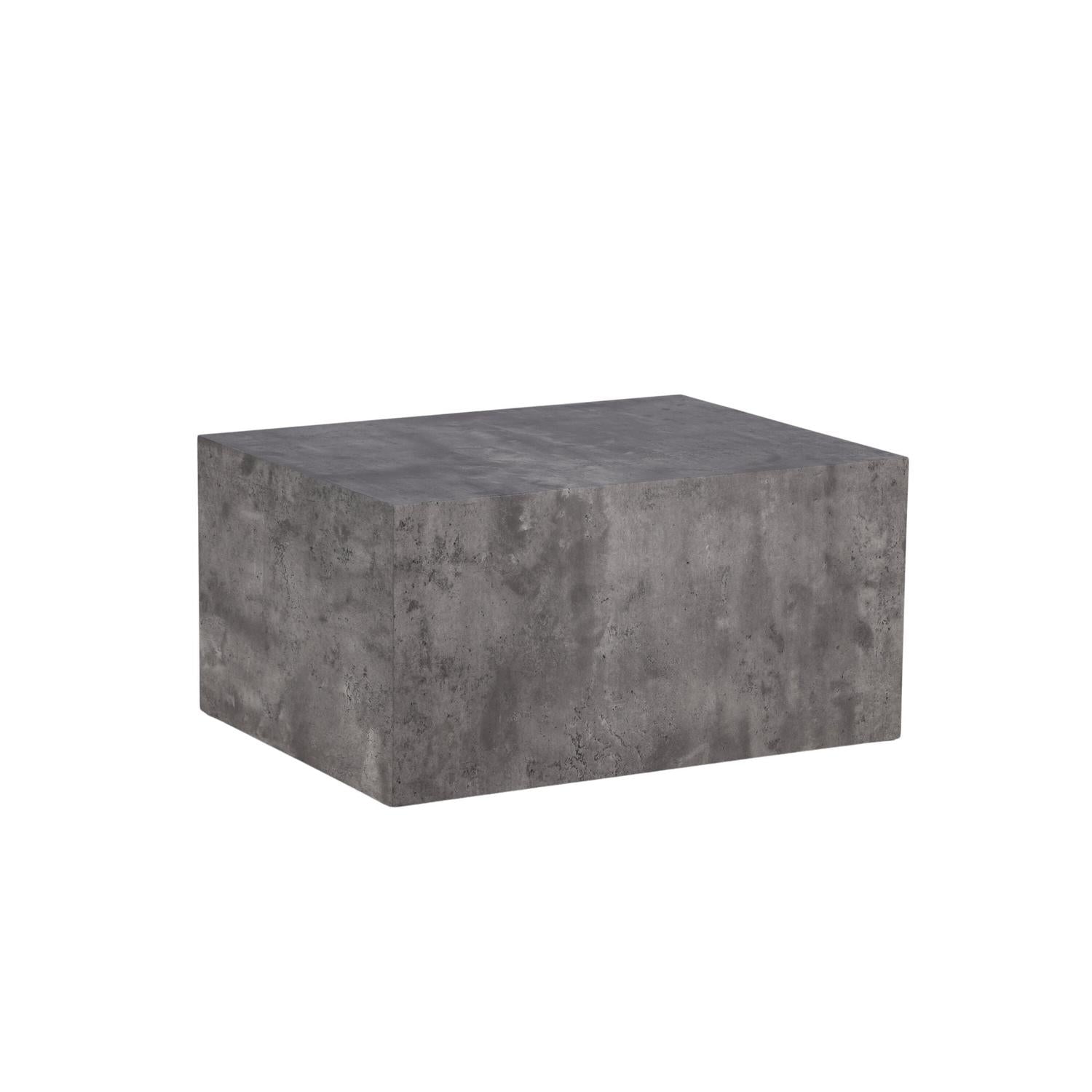 Couchtisch York 80*60cm in Marmoroptik - Grau-Couchtische-Venture Home-le canapé