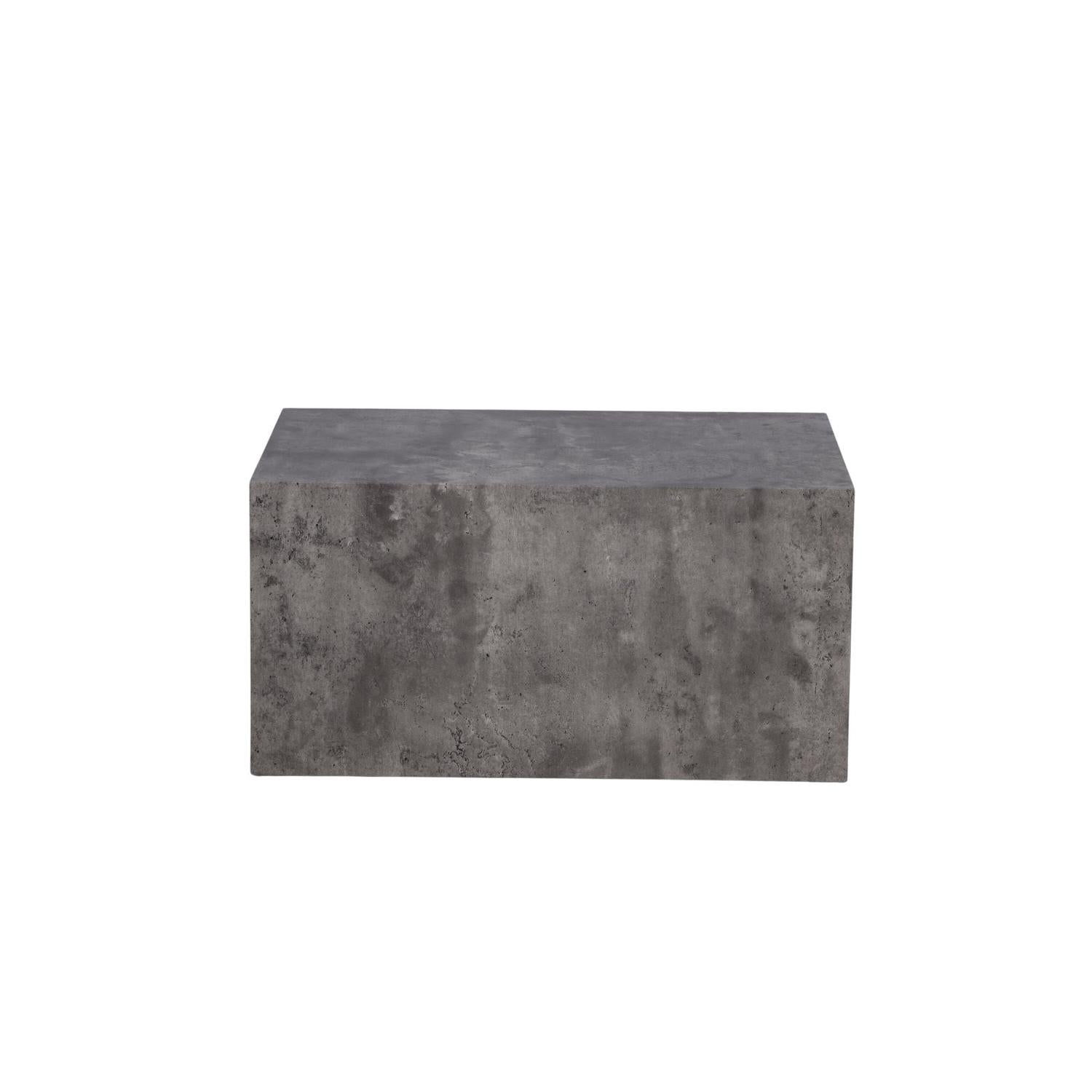Couchtisch York 80*60cm in Marmoroptik - Grau-Couchtische-Venture Home-le canapé