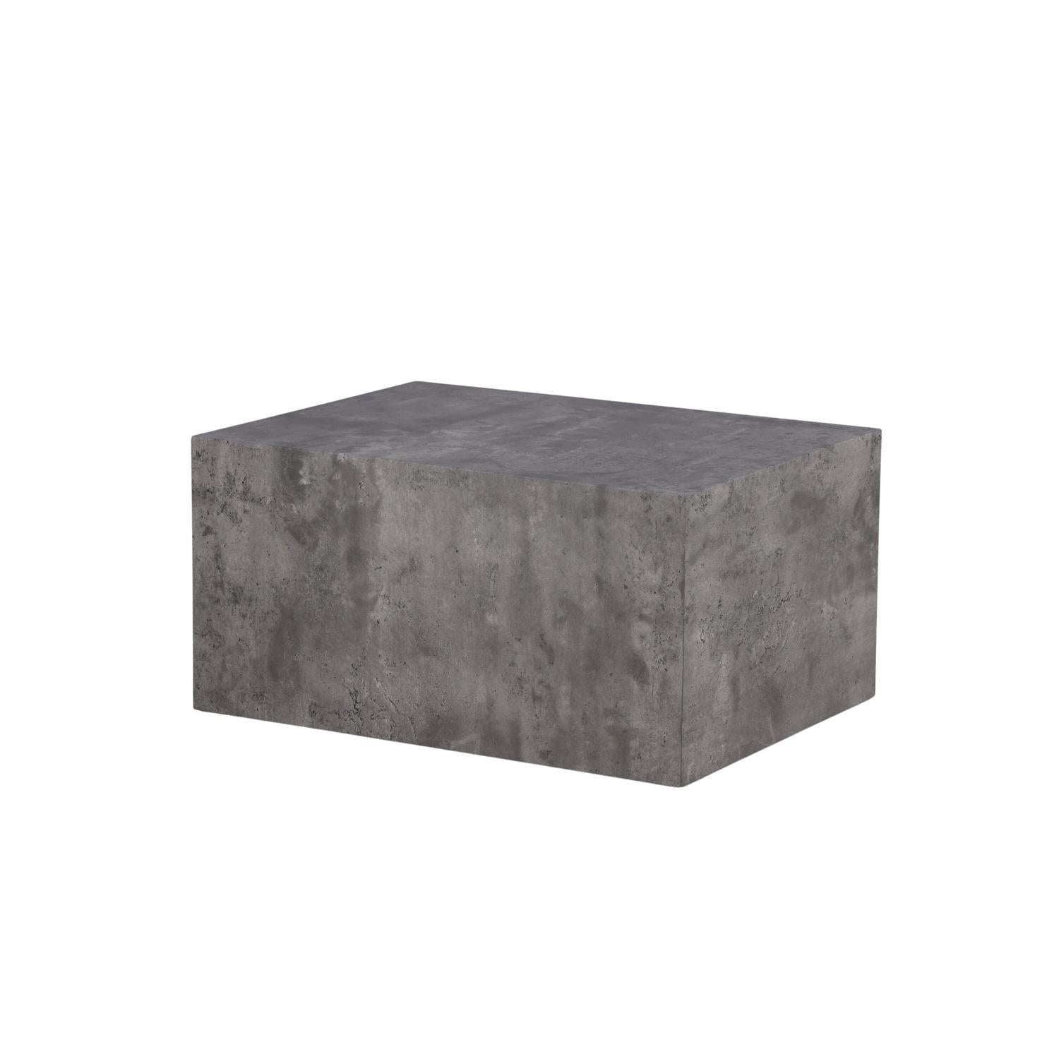 Couchtisch York 80*60cm in Marmoroptik - Grau-Couchtische-Venture Home-le canapé