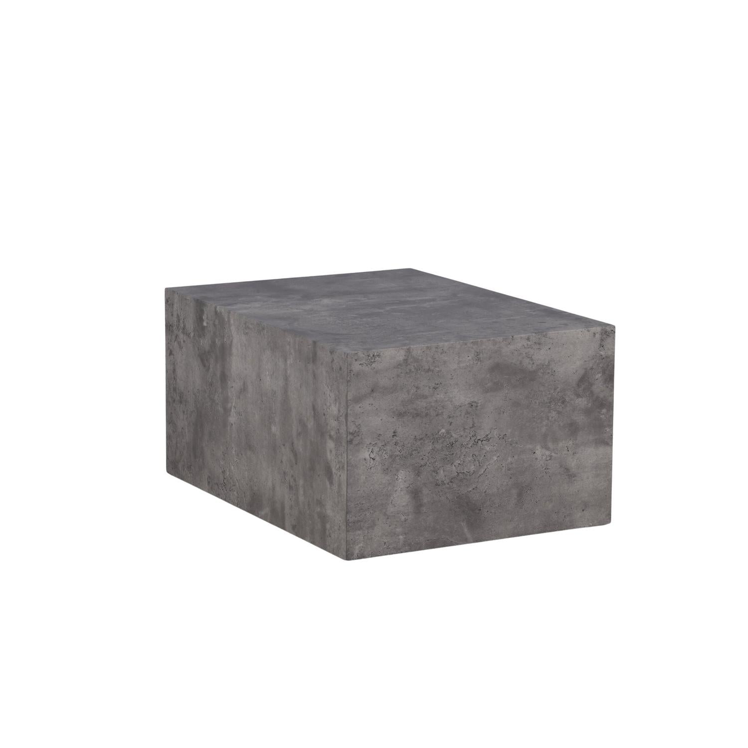 Couchtisch York 80*60cm in Marmoroptik - Grau-Couchtische-Venture Home-le canapé