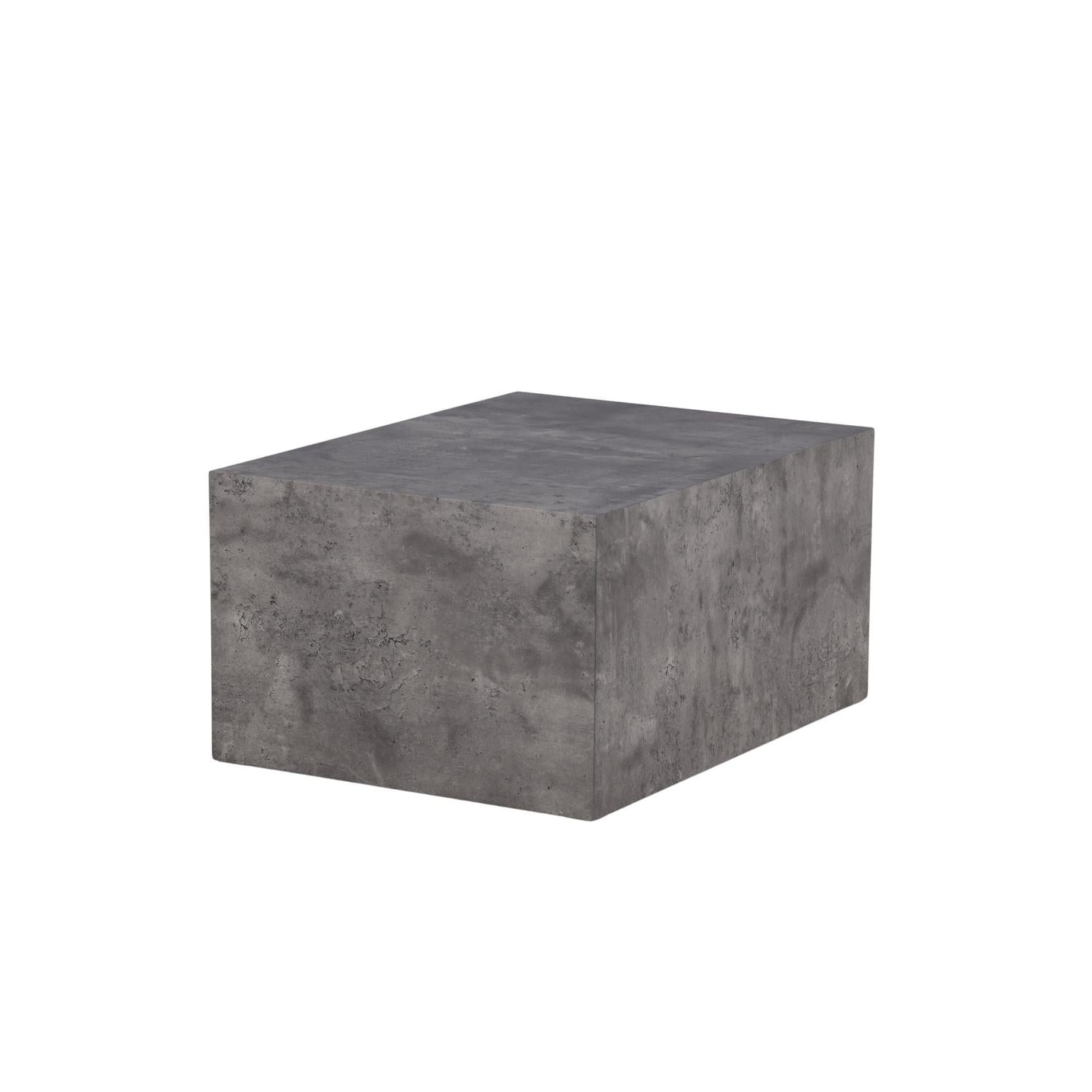 Couchtisch York 80*60cm in Marmoroptik - Grau-Couchtische-Venture Home-le canapé