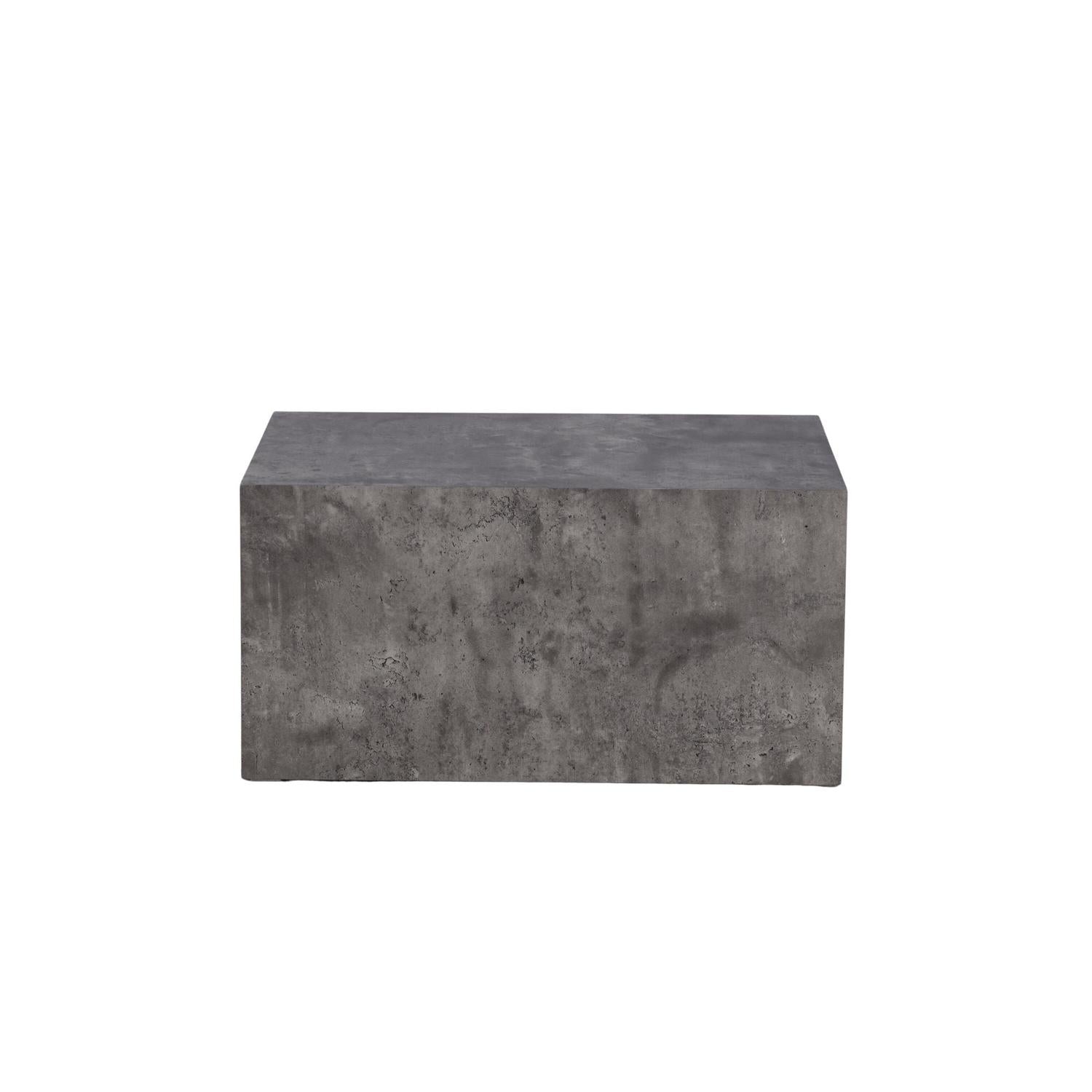 Couchtisch York 80*60cm in Marmoroptik - Grau-Couchtische-Venture Home-le canapé