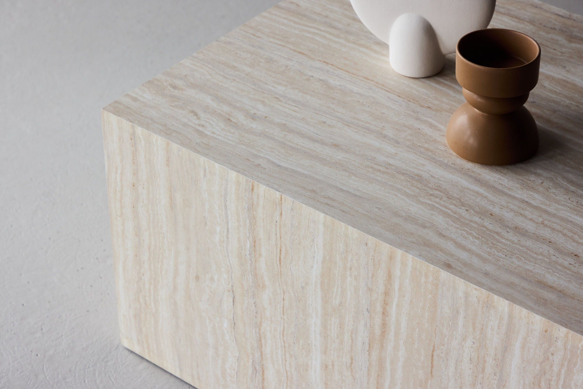 Couchtisch York 80*60cm in Steinoptik - Beige-Couchtisch-Venture Home-le canapé