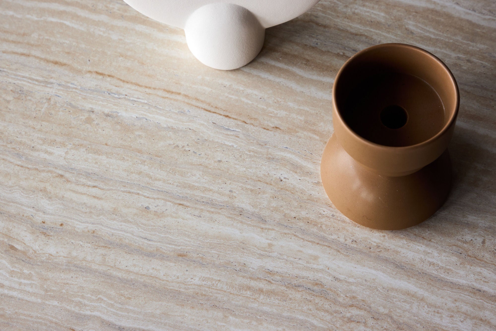 Couchtisch York 80*60cm in Steinoptik - Beige-Couchtisch-Venture Home-le canapé