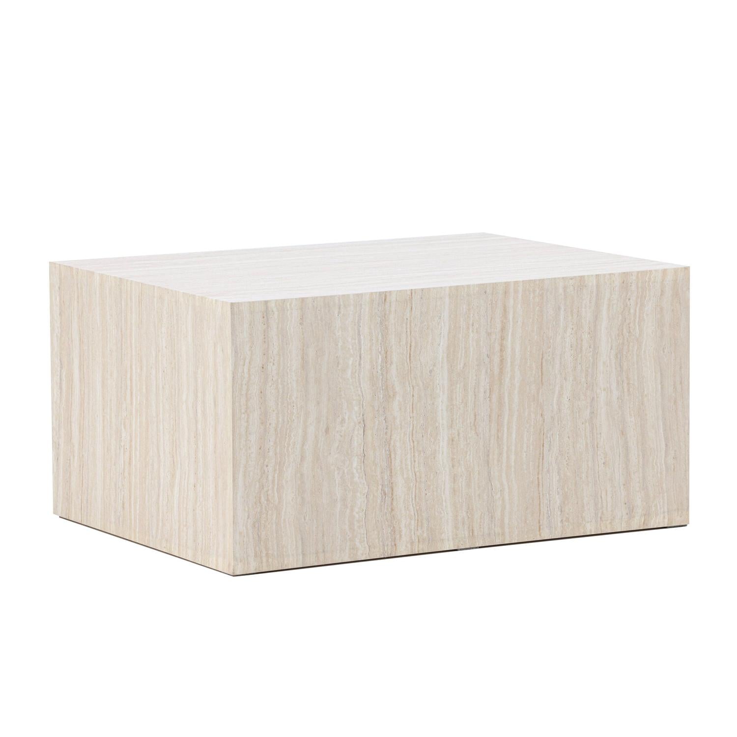 Couchtisch York 80*60cm in Steinoptik - Beige-Couchtische-Venture Home-le canapé