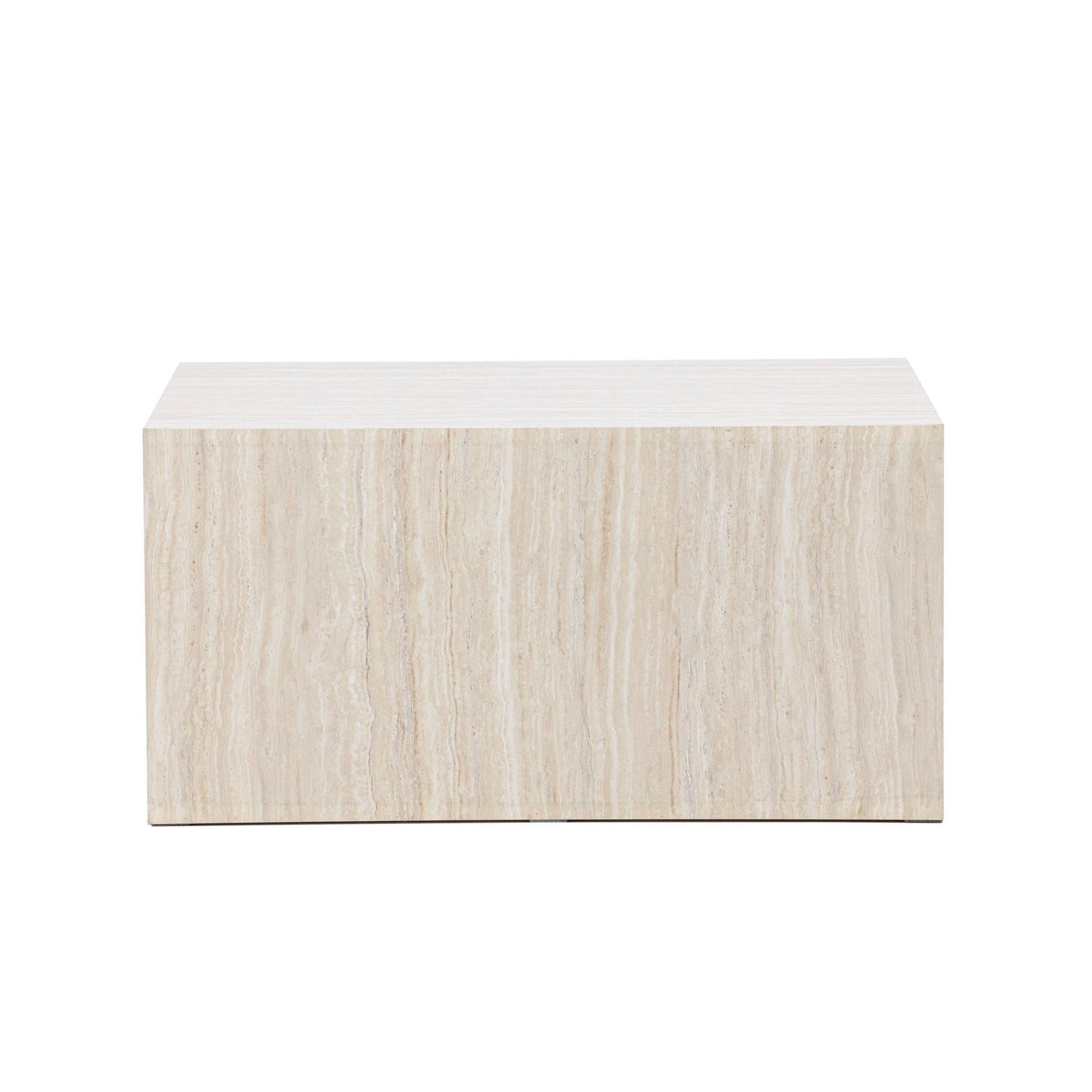 Couchtisch York 80*60cm in Steinoptik - Beige-Couchtische-Venture Home-le canapé