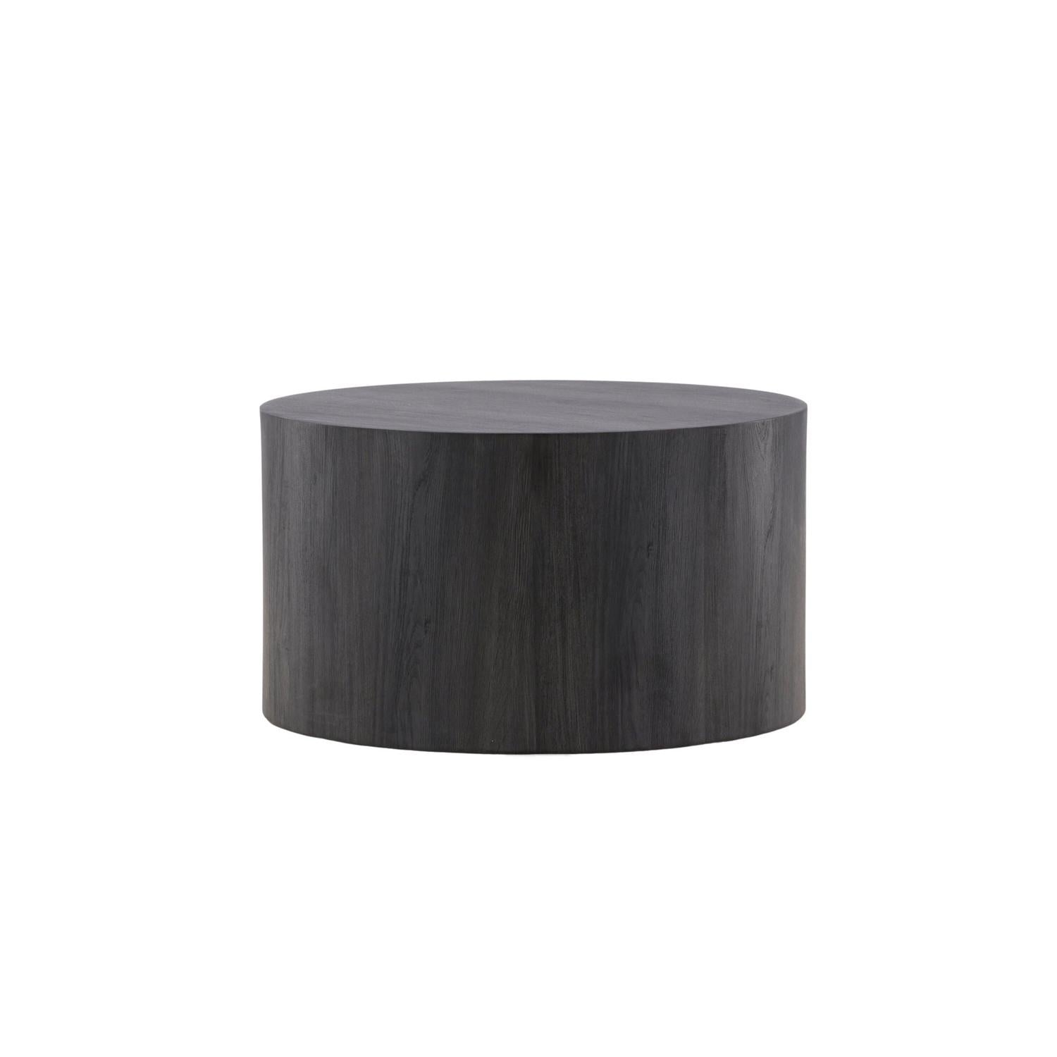 Couchtisch York Ø80cm - Schwarz-Couchtische-Venture Home-le canapé