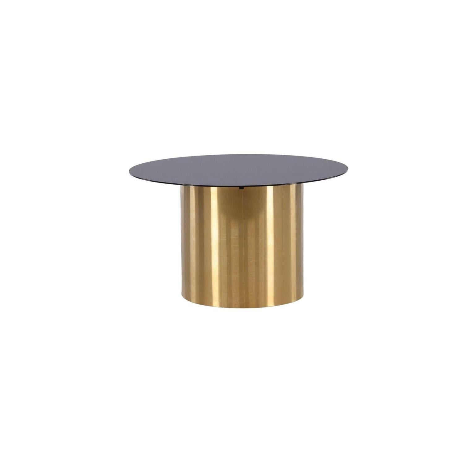 Couchtisch Ystad - Rauchglas / Messing-Couchtisch-Furniture Fashion-le canapé