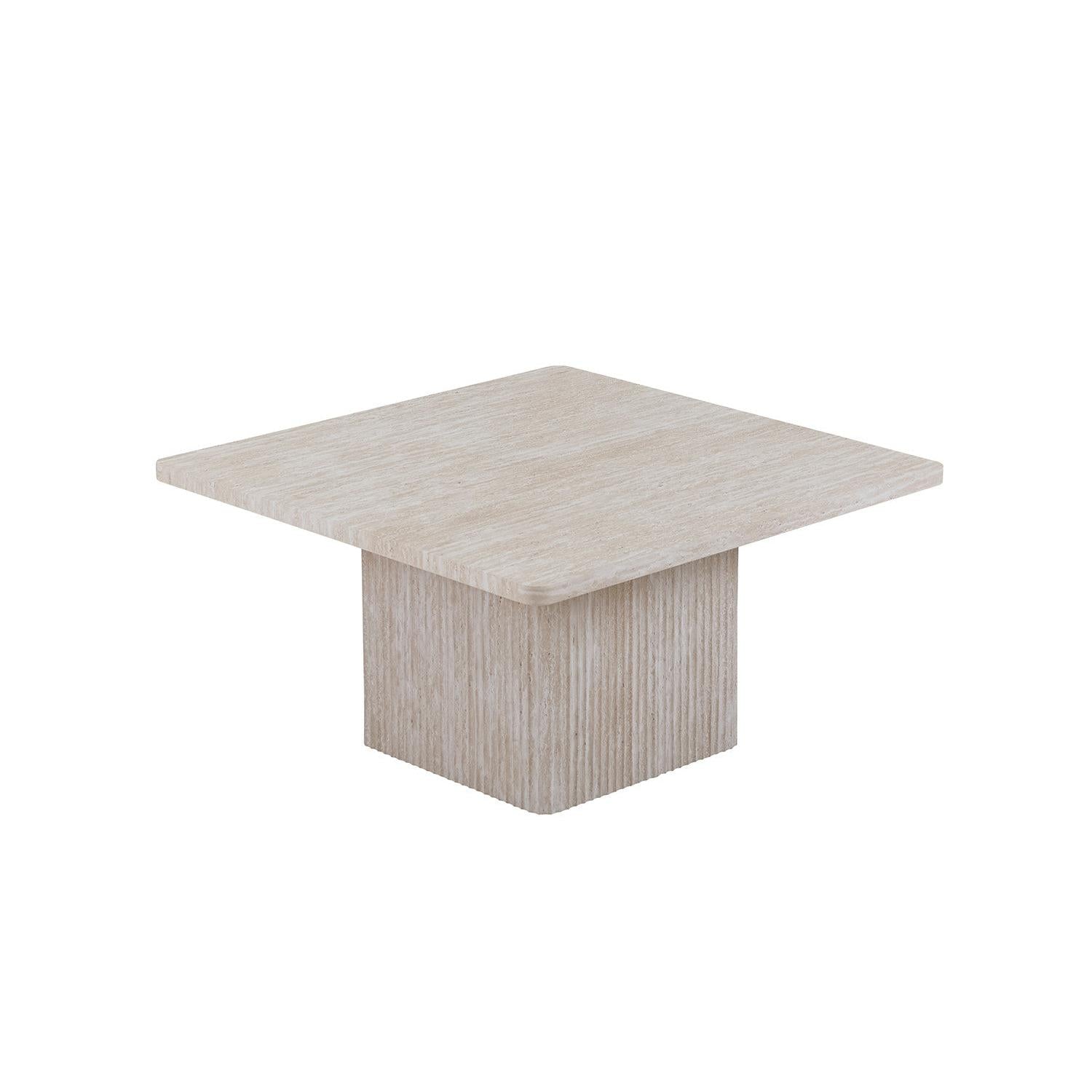 Couchtische Bobby in Keramik Travertin Optik, 2er-Set - Beige-Couchtisch-Rousseau-le canapé