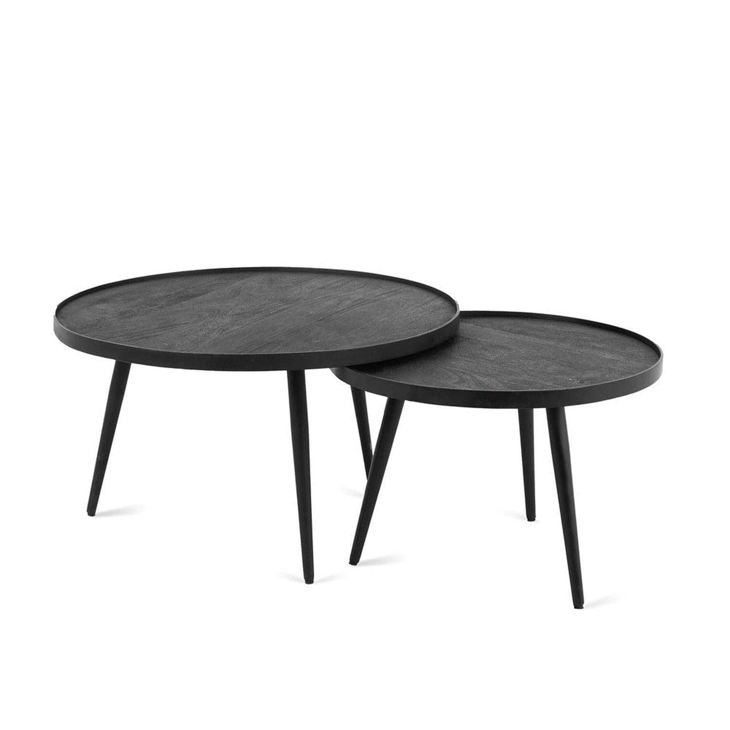 Couchtische Lena, 2er-Set - Schwarz-Couchtisch-Benoa-le canapé