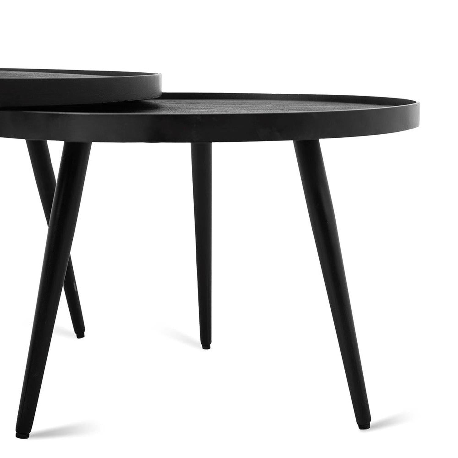 Couchtische Lena, 2er-Set - Schwarz-Couchtisch-Benoa-le canapé