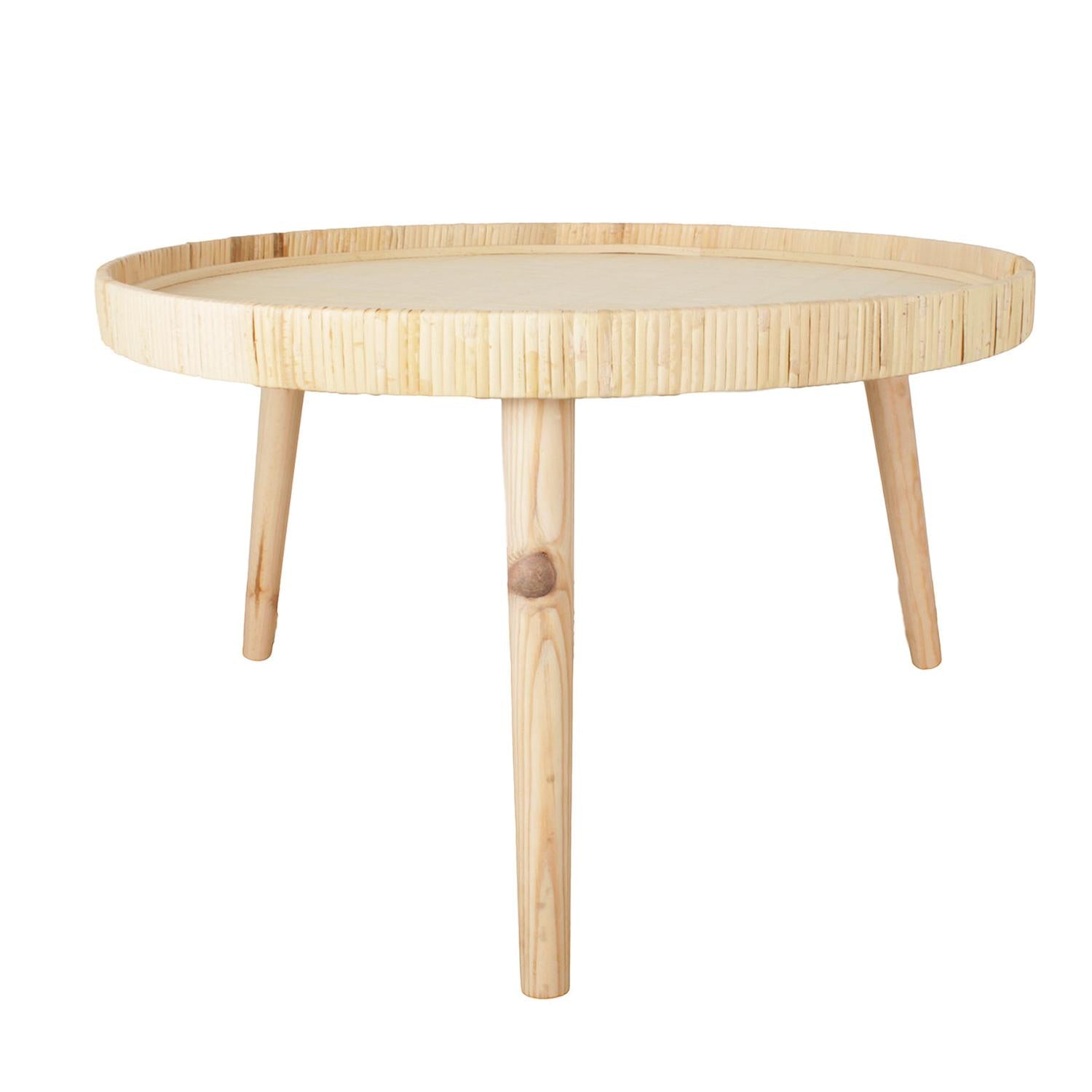 Couchtische Natural Bamboo aus Rattan, 2er-Set - Sandbraun-Couchtische-Pole to Pole-le canapé