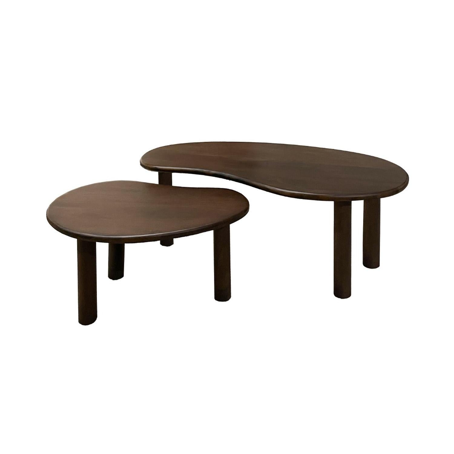 Couchtische Nubi, 2er-Set - Braun-Couchtische-Livingfurn-le canapé