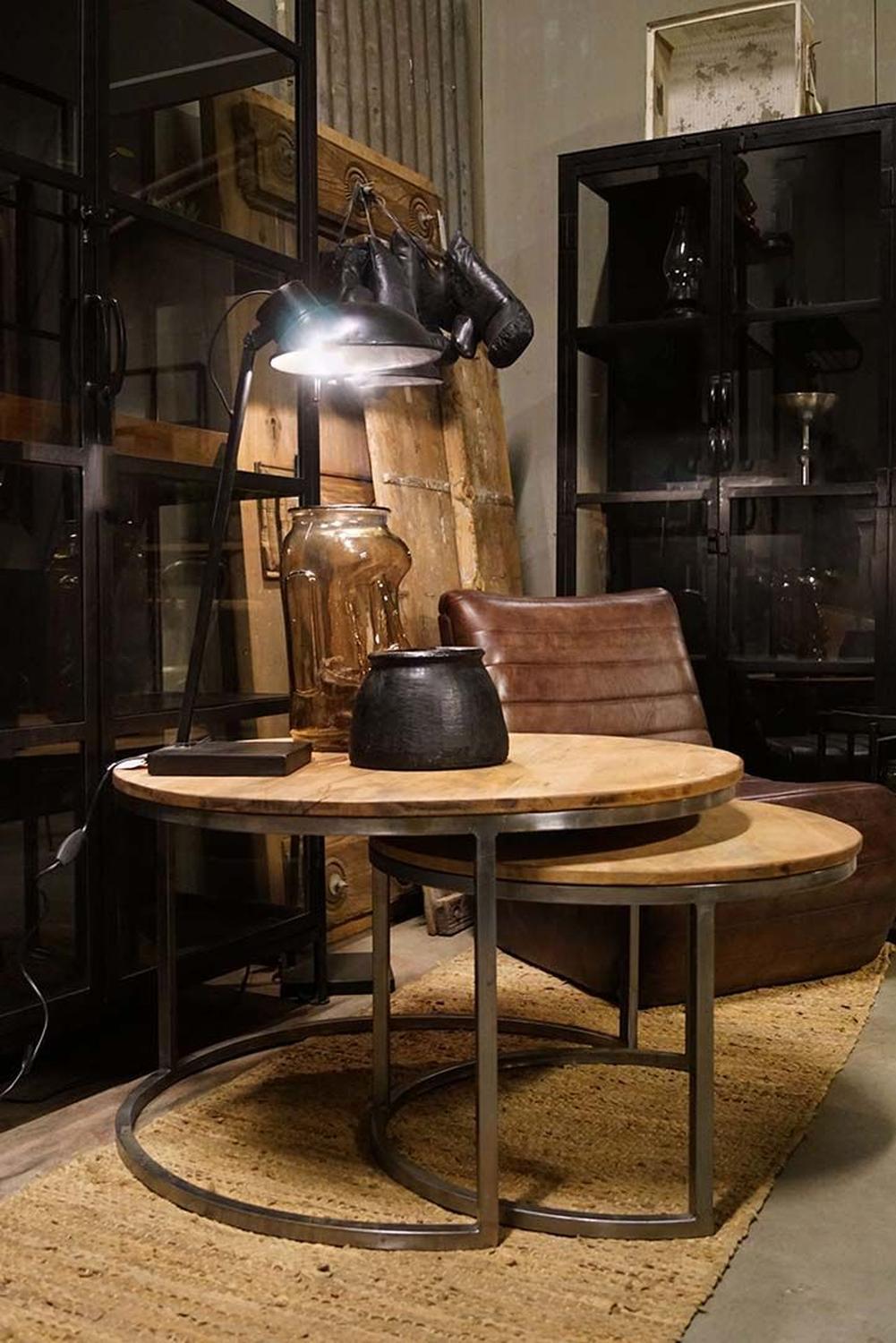 Couchtische Paris, 2er-Set - Natur-Couchtisch-Trademark Living-le canapé