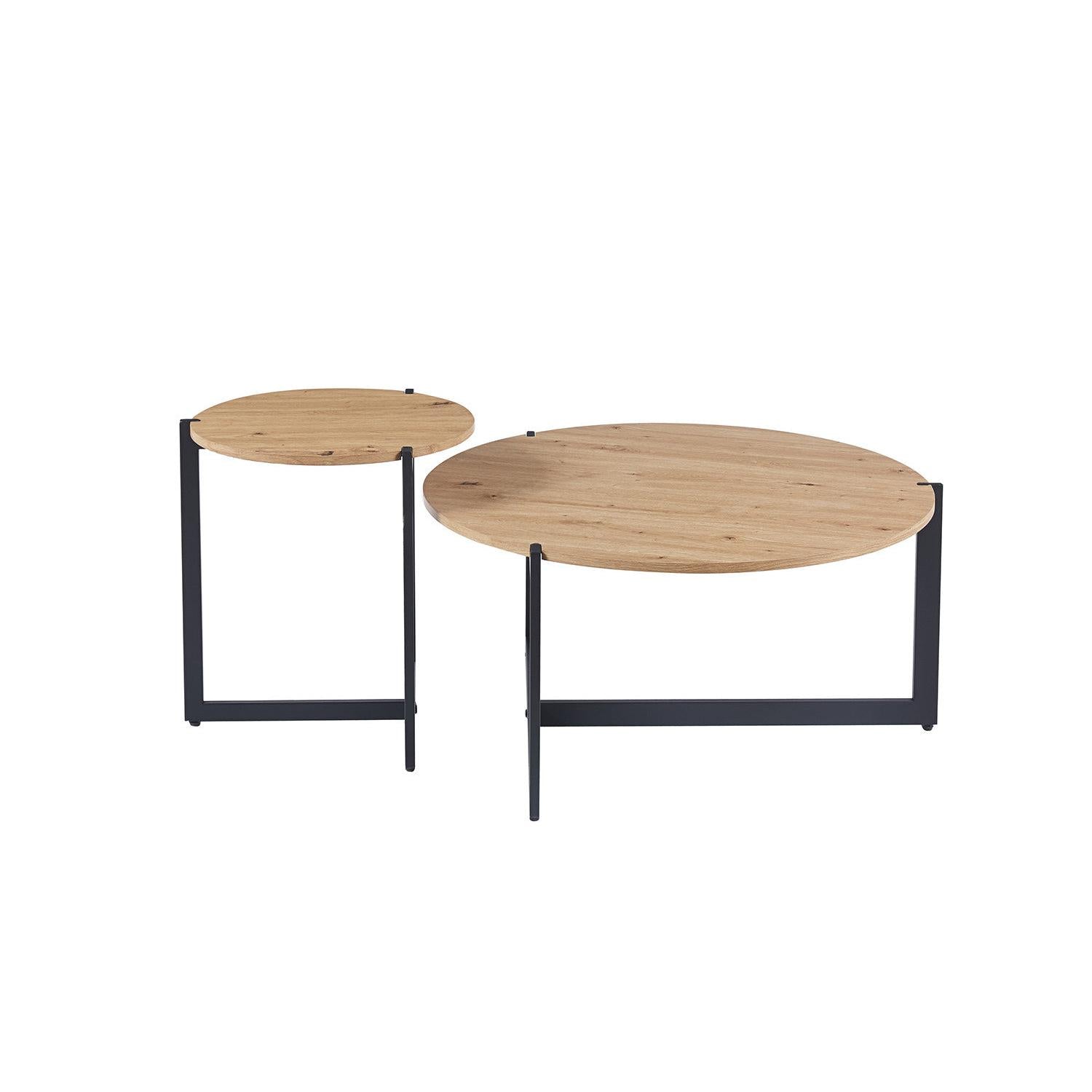 Couchtische Pola, 2er-Set - Hellbraun-Couchtisch-Rousseau-le canapé