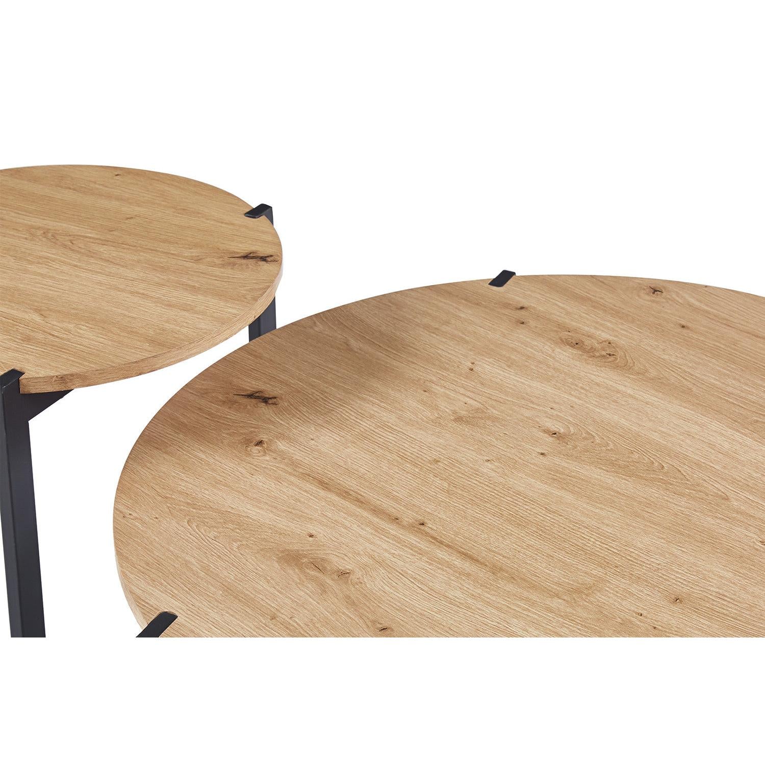 Couchtische Pola, 2er-Set - Hellbraun-Couchtisch-Rousseau-le canapé