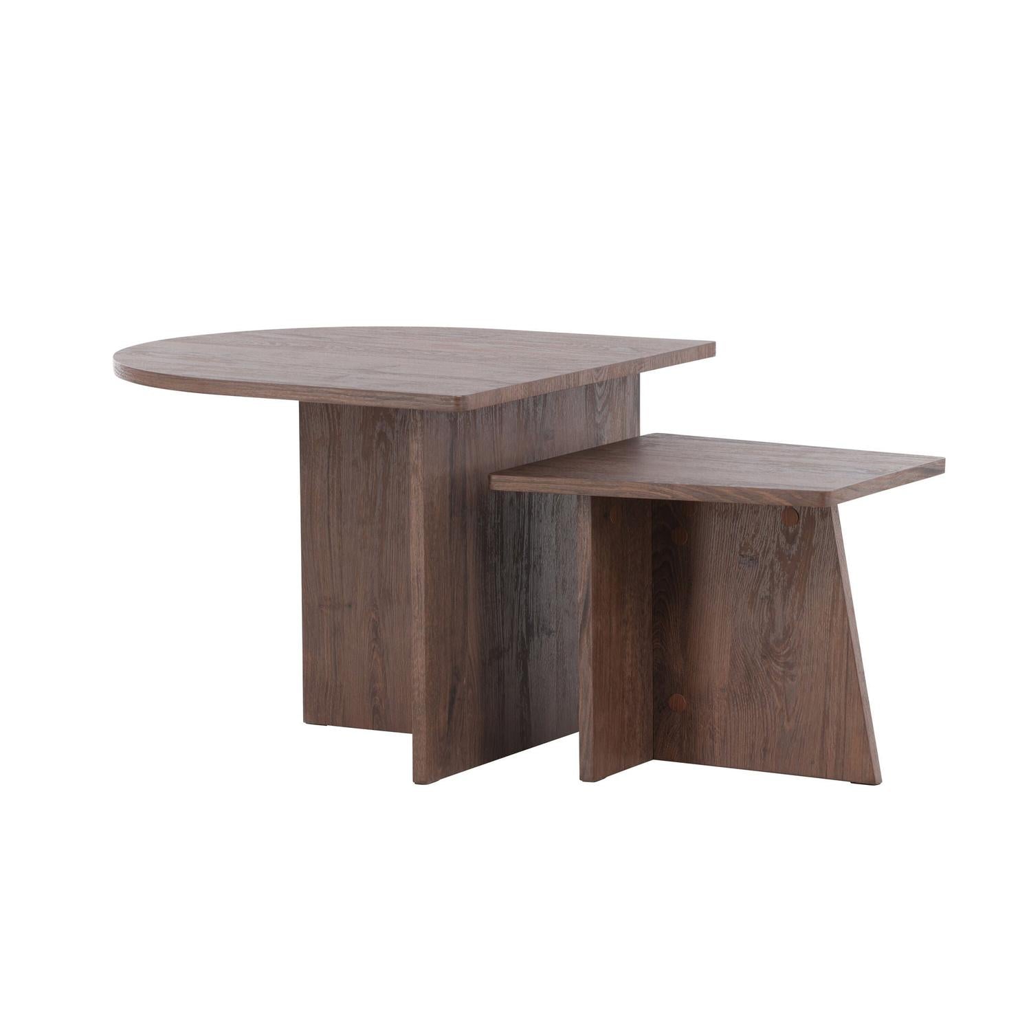 Couchtische Sala, 2er-Set - Mokka-Couchtische-Venture Home-le canapé