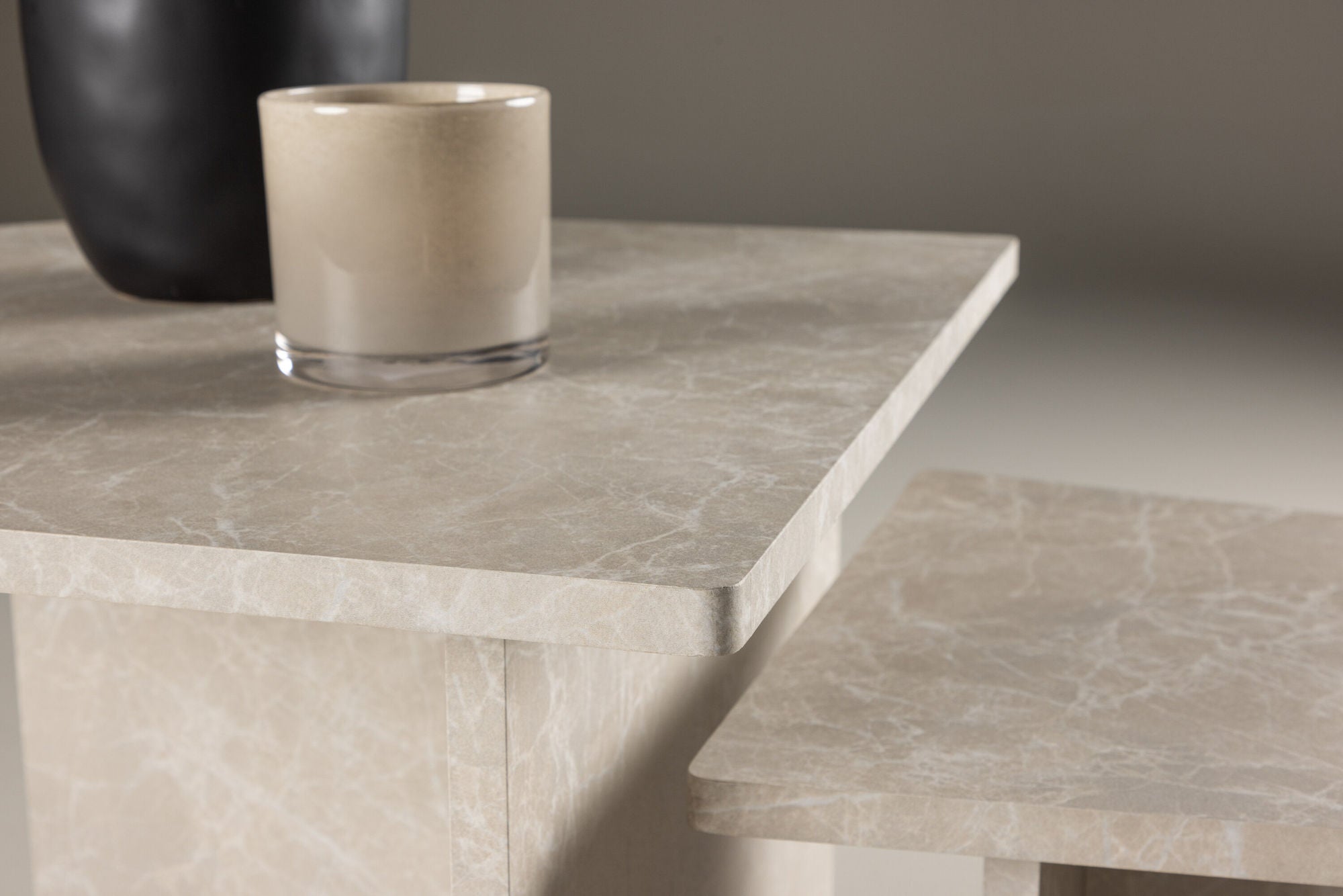 Couchtische Sala in Marmoroptik, 2er-Set - Beige-Couchtisch-Venture Home-le canapé