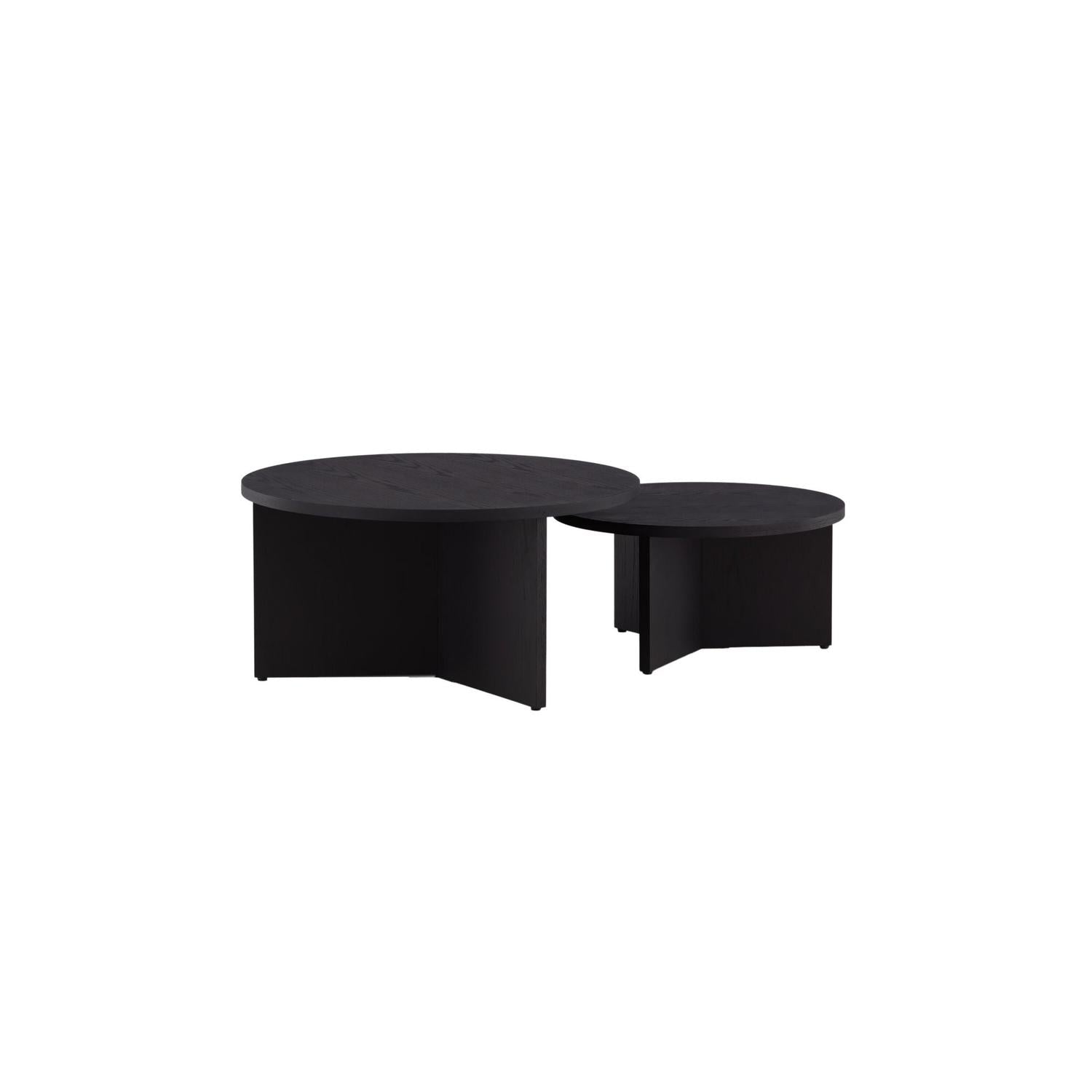 Couchtische Saltö, 2er-Set - Schwarz-Couchtisch-Venture Home-le canapé