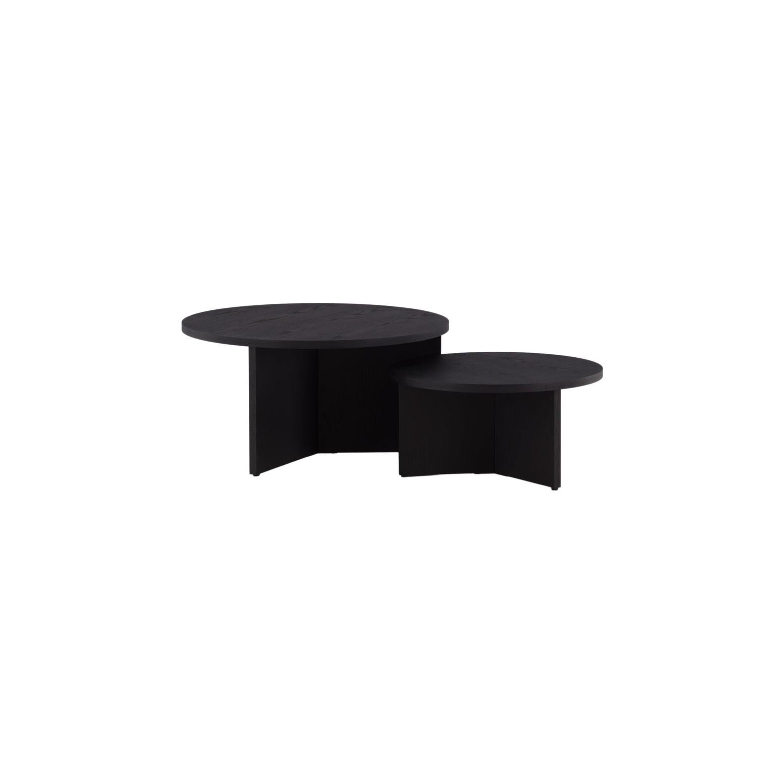 Couchtische Saltö, 2er-Set - Schwarz-Couchtisch-Venture Home-le canapé