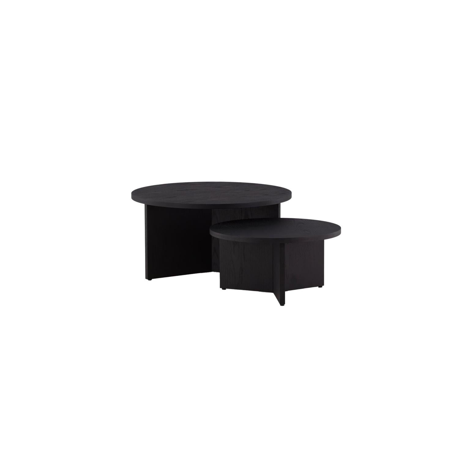 Couchtische Saltö, 2er-Set - Schwarz-Couchtisch-Venture Home-le canapé