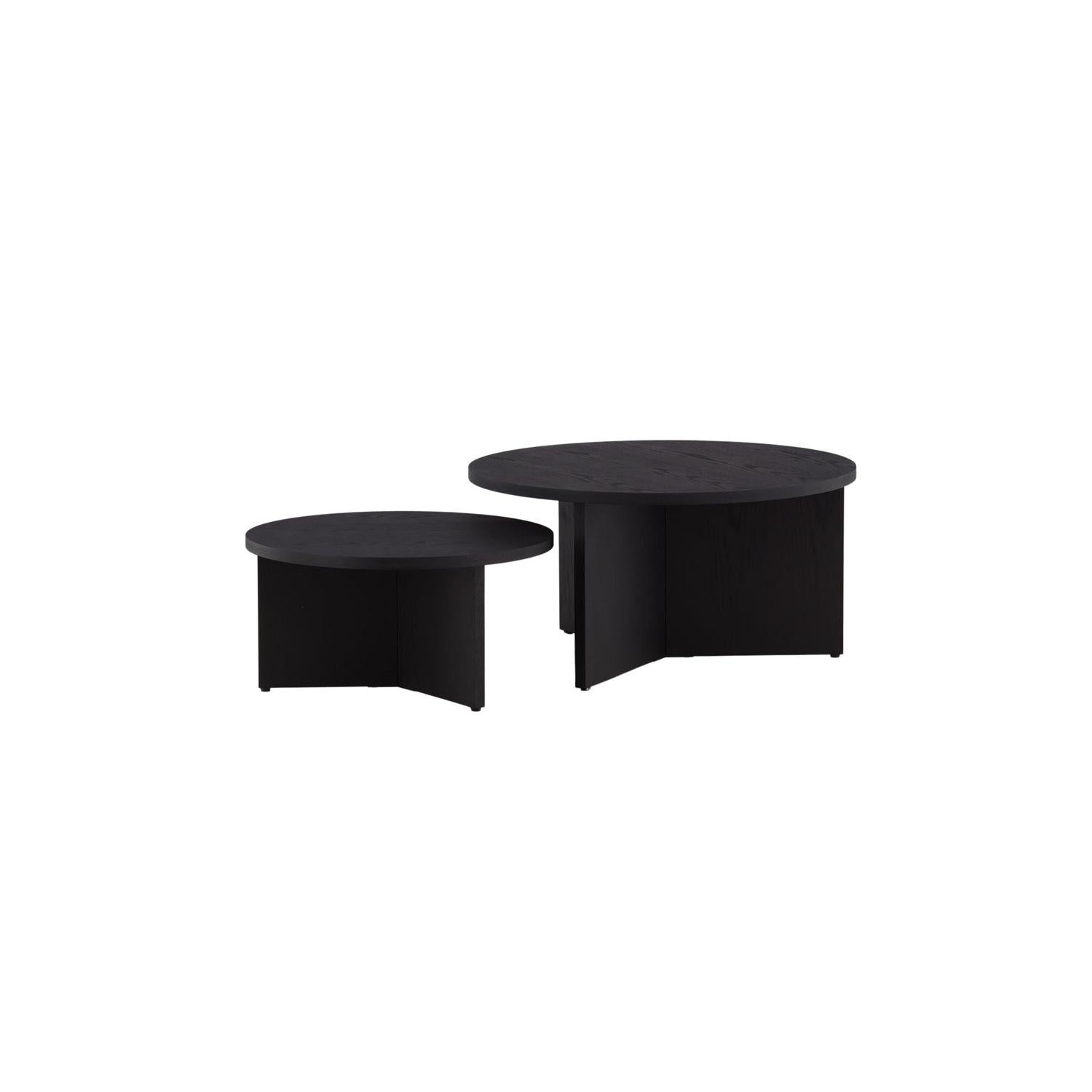 Couchtische Saltö, 2er-Set - Schwarz-Couchtisch-Venture Home-le canapé