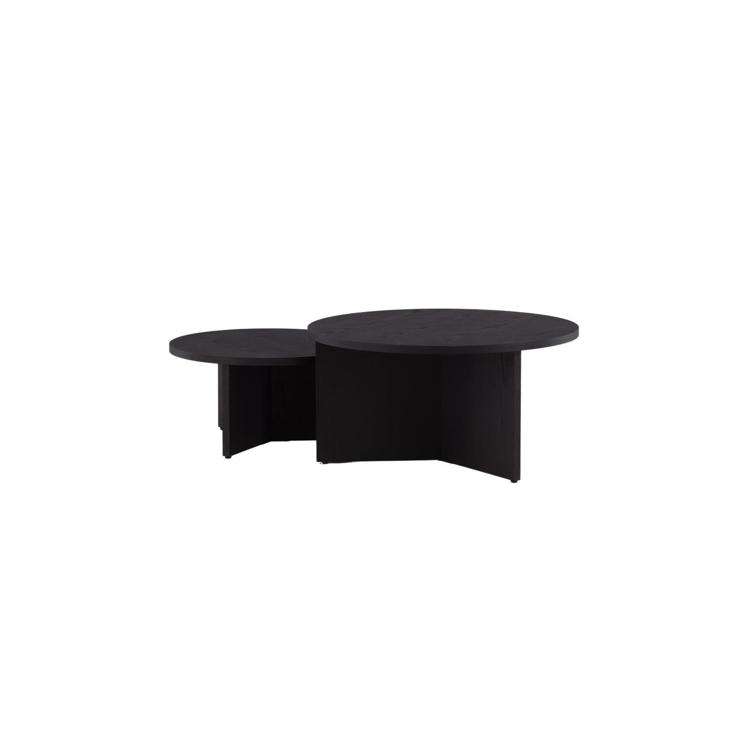 Couchtische Saltö, 2er-Set - Schwarz-Couchtisch-Venture Home-le canapé