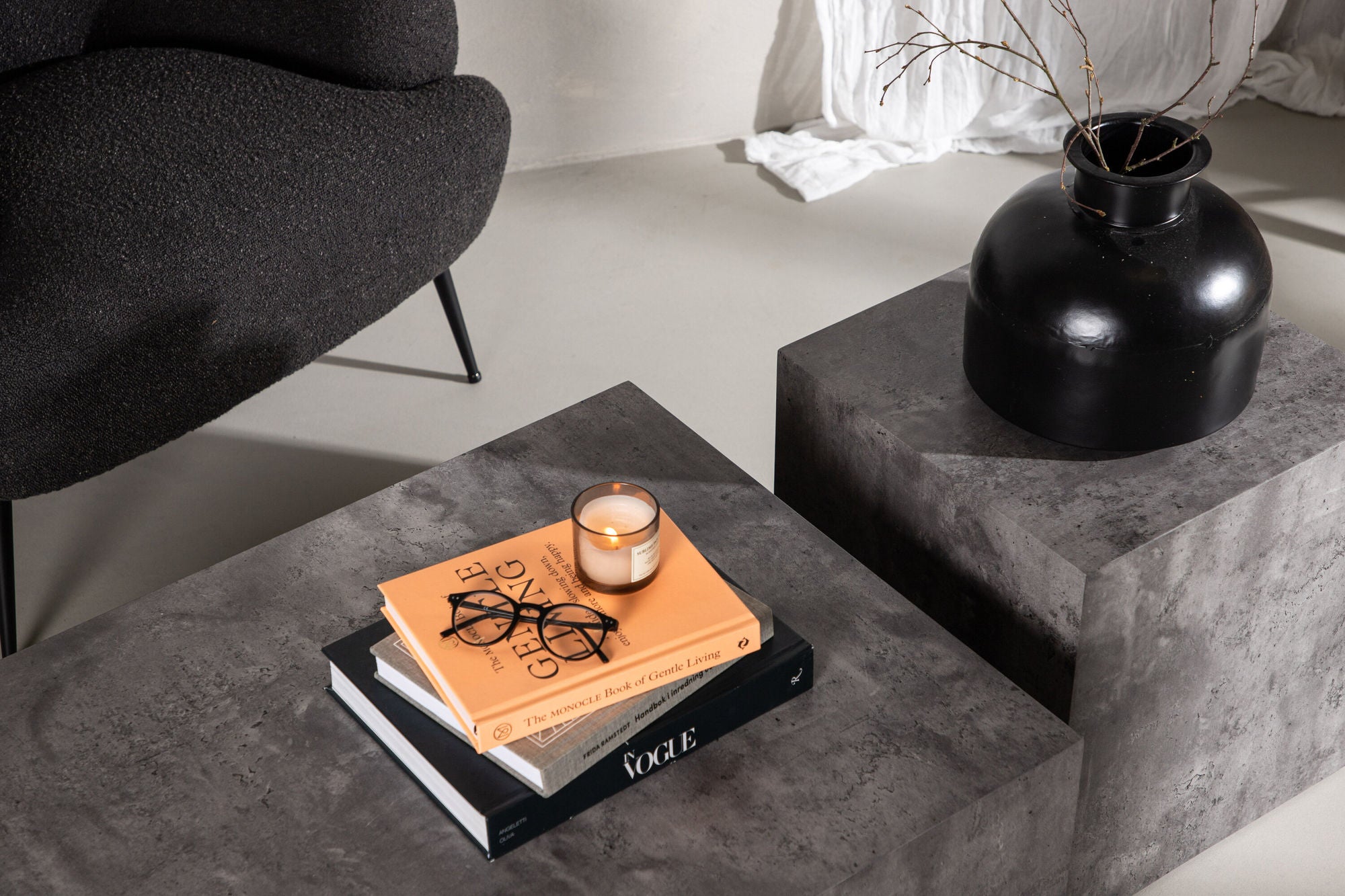 Couchtische York, 2er-Set - Grau-Couchtisch-Venture Home-le canapé