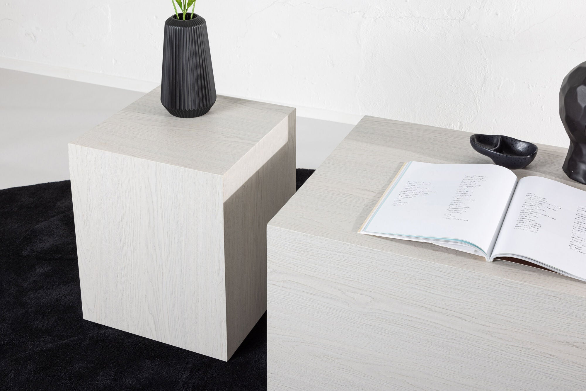 Couchtische York, 2er-Set - Weiß-Couchtisch-Venture Home-le canapé