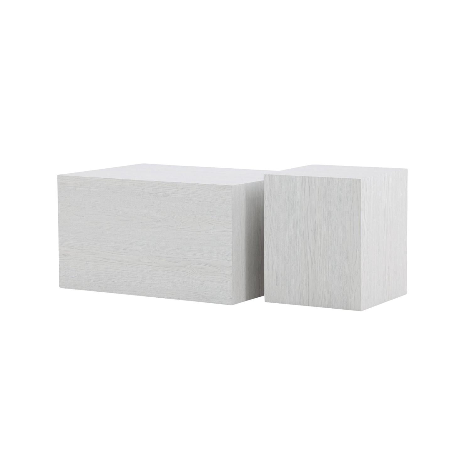 Couchtische York, 2er-Set - Weiß-Couchtisch-Venture Home-le canapé