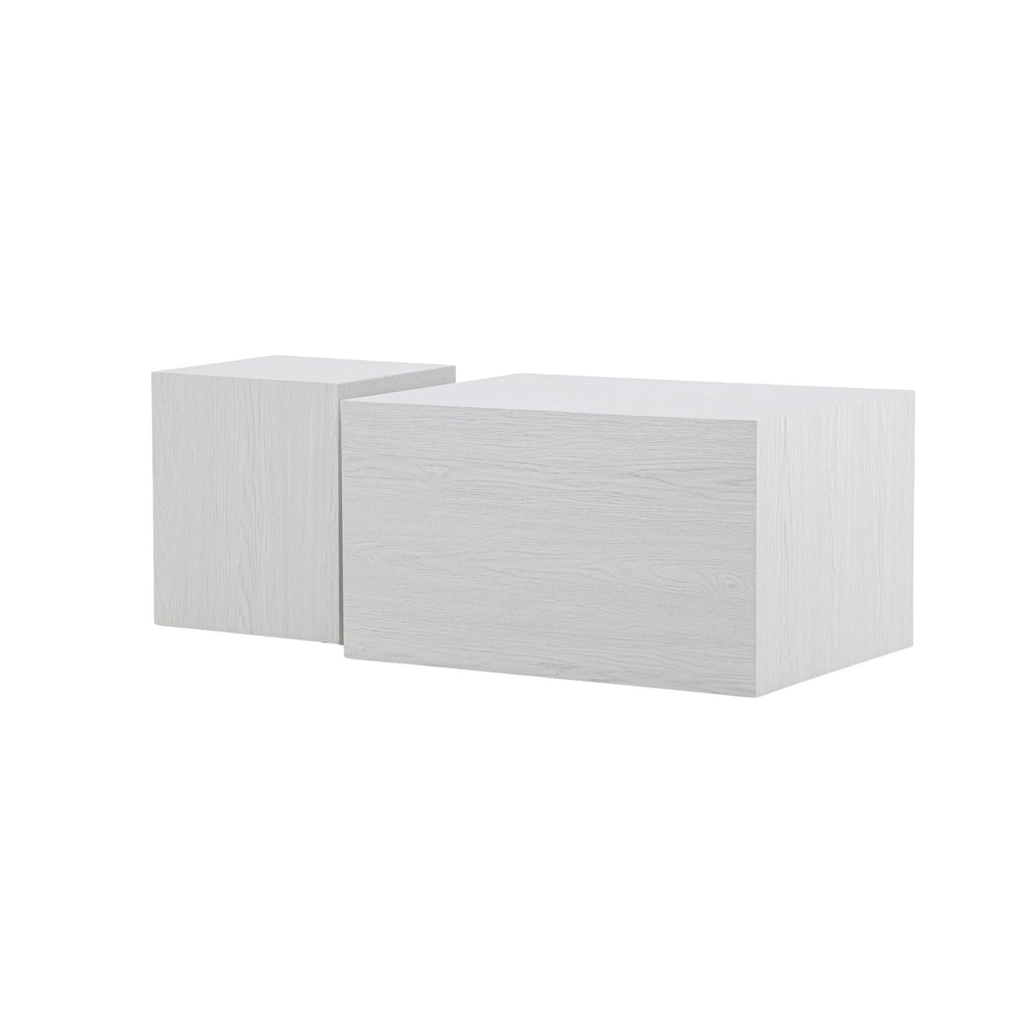 Couchtische York, 2er-Set - Weiß-Couchtisch-Venture Home-le canapé