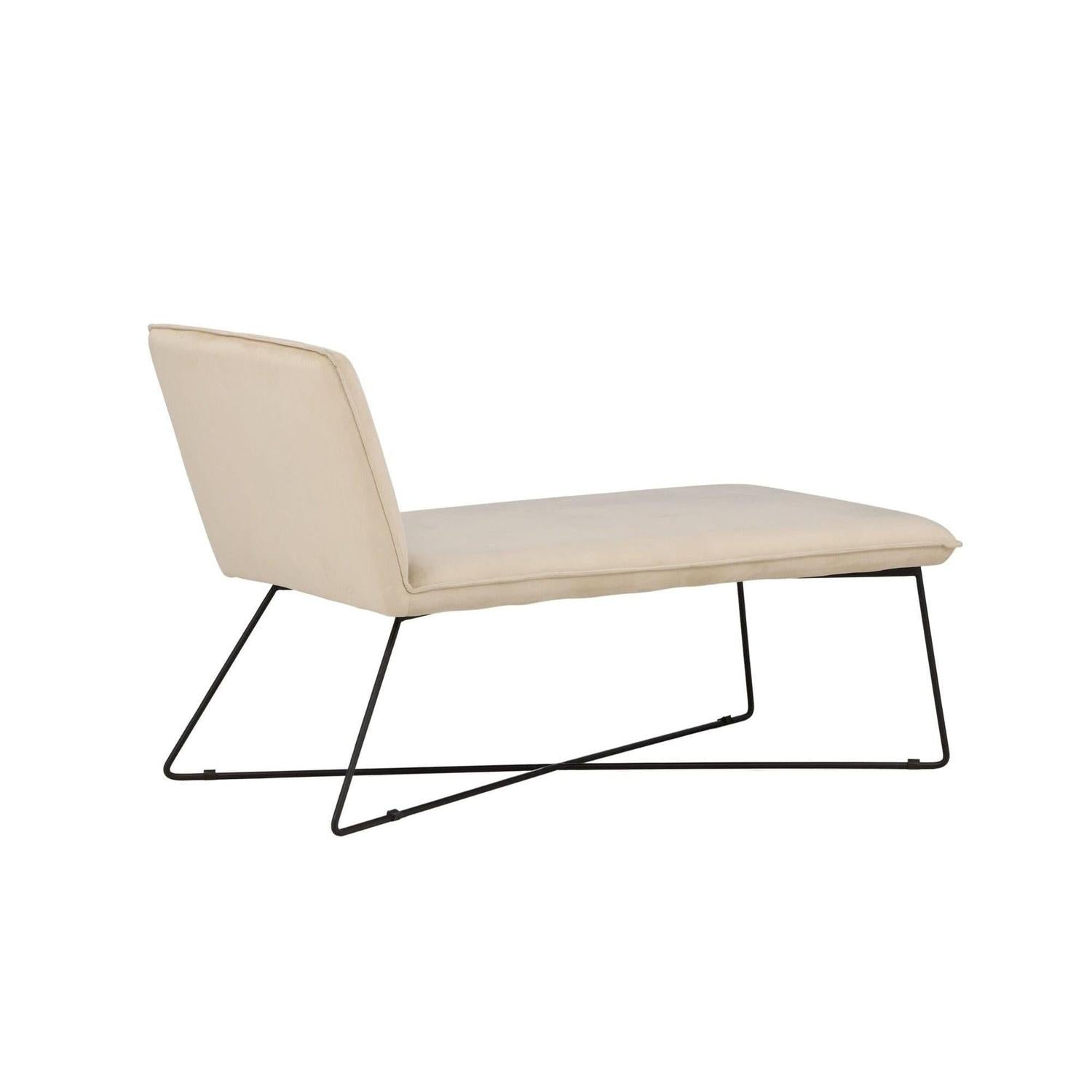 Daybed X-lounge aus Samt - Beige-Daybed-Venture Home-le canapé