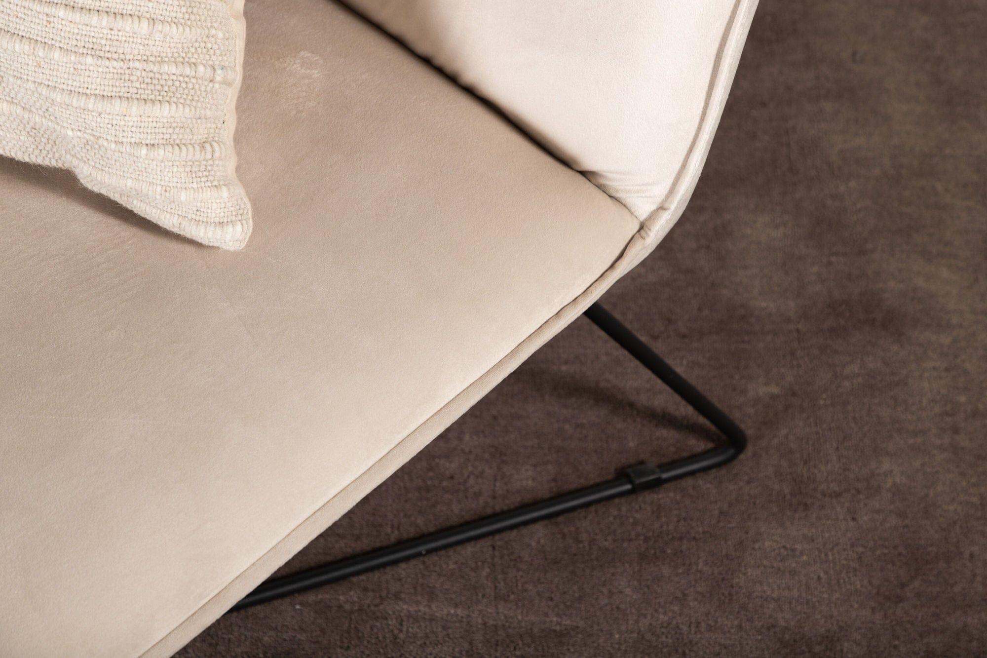 Daybed X-lounge aus Samt - Beige-Daybed-Venture Home-le canapé