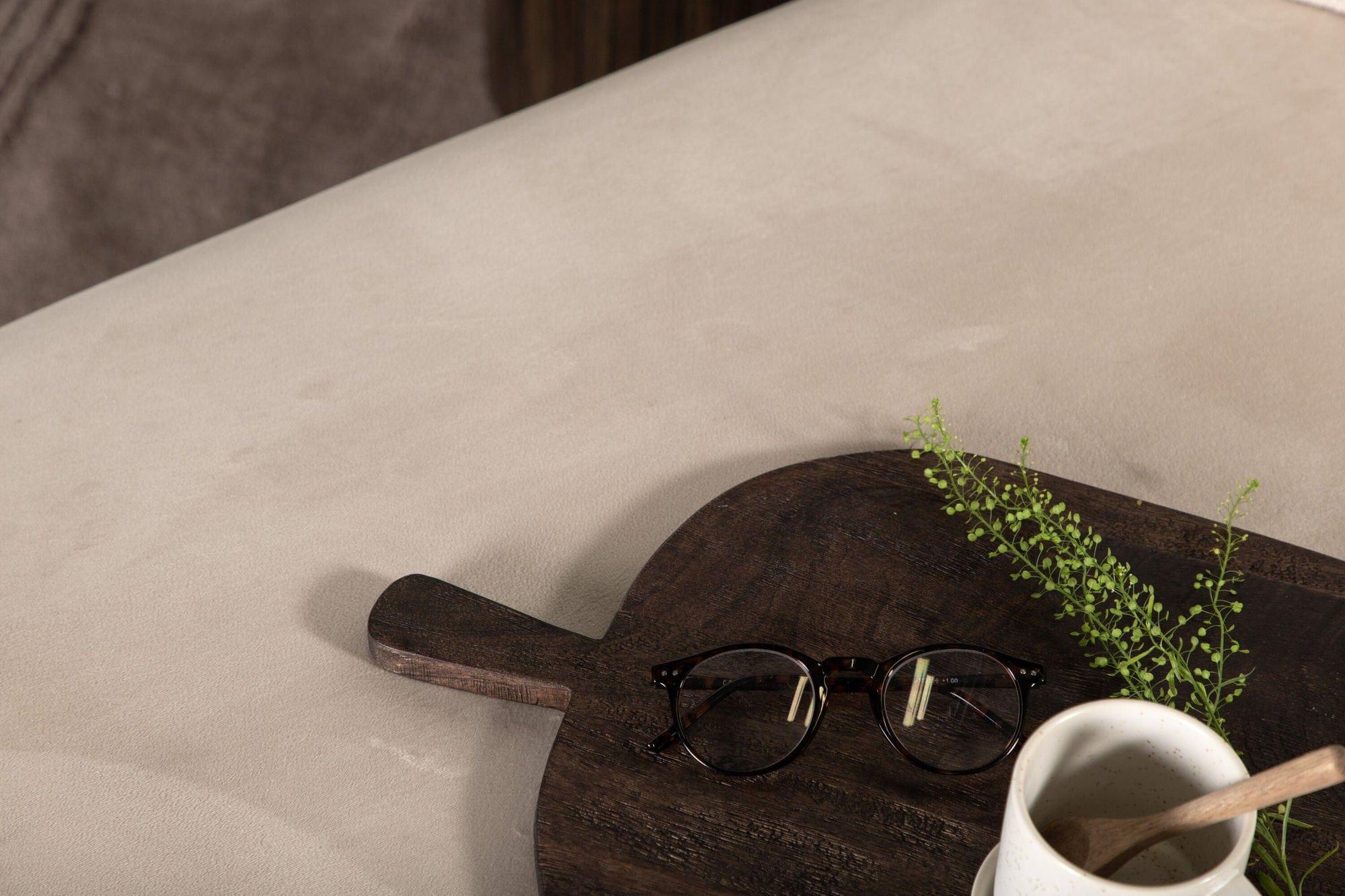 Daybed X-lounge aus Samt - Beige-Daybed-Venture Home-le canapé