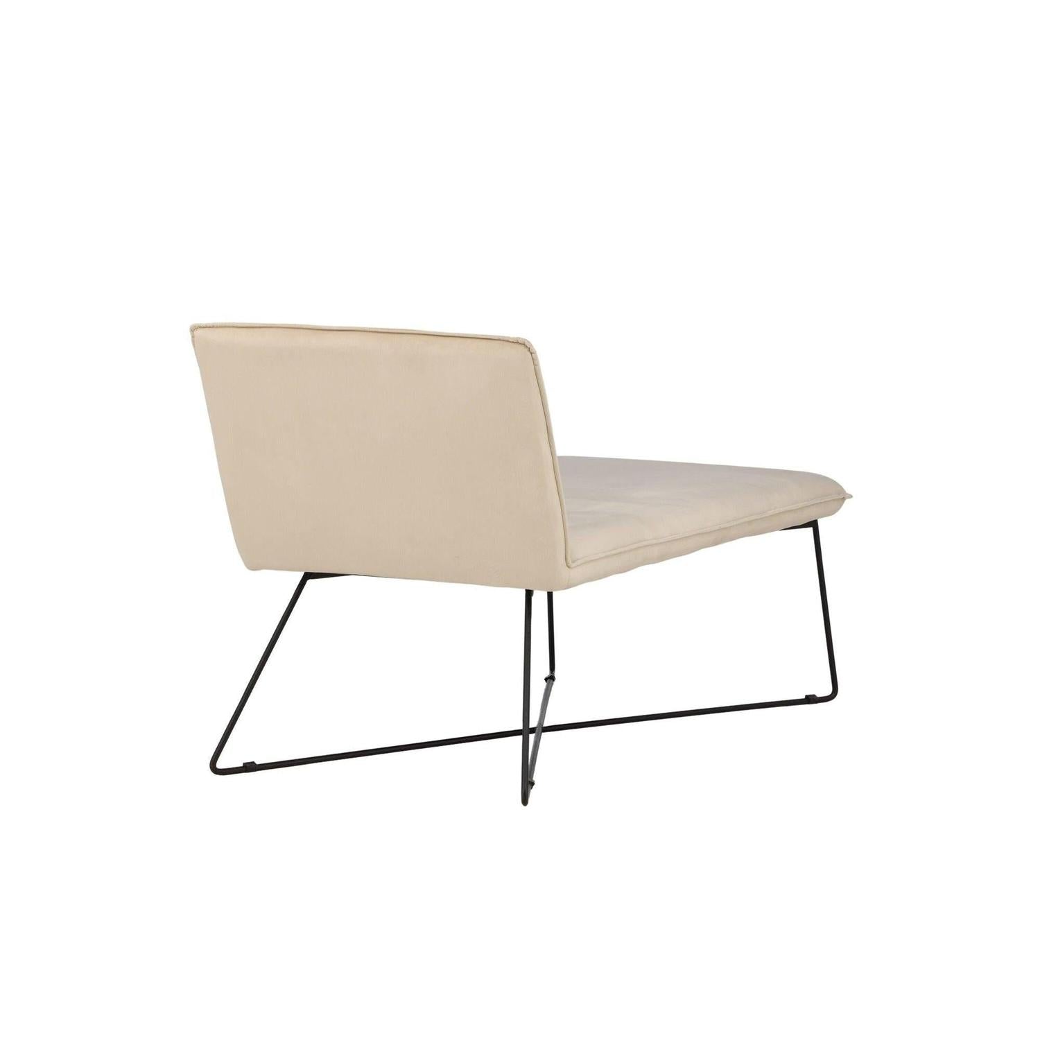 Daybed X-lounge aus Samt - Beige-Daybed-Venture Home-le canapé