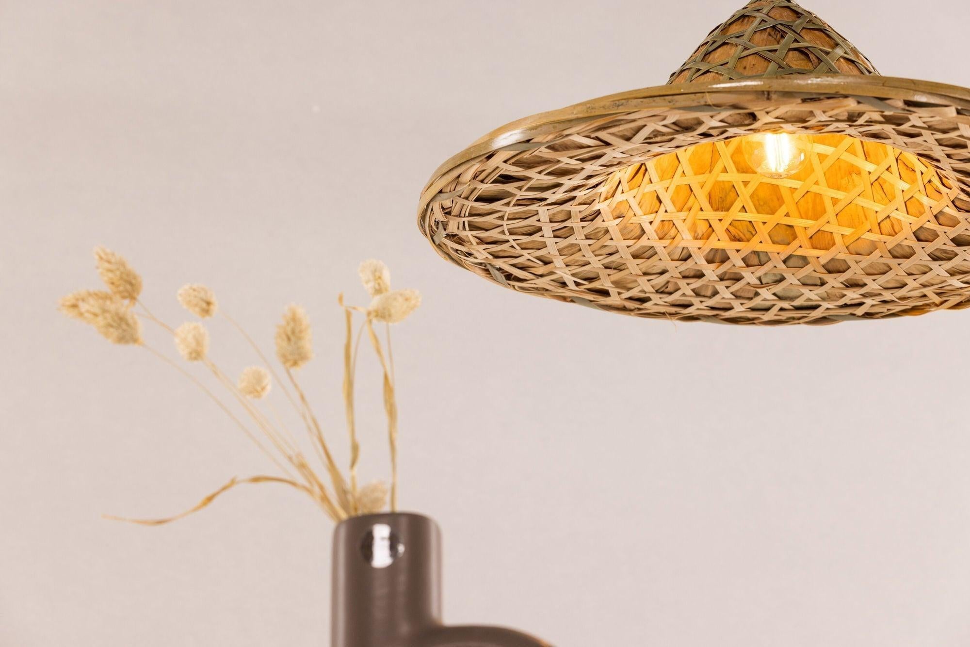Deckenleuchte Stjärnvik aus Rattan - Hellbraun-Deckenleuchten-Vind-le canapé