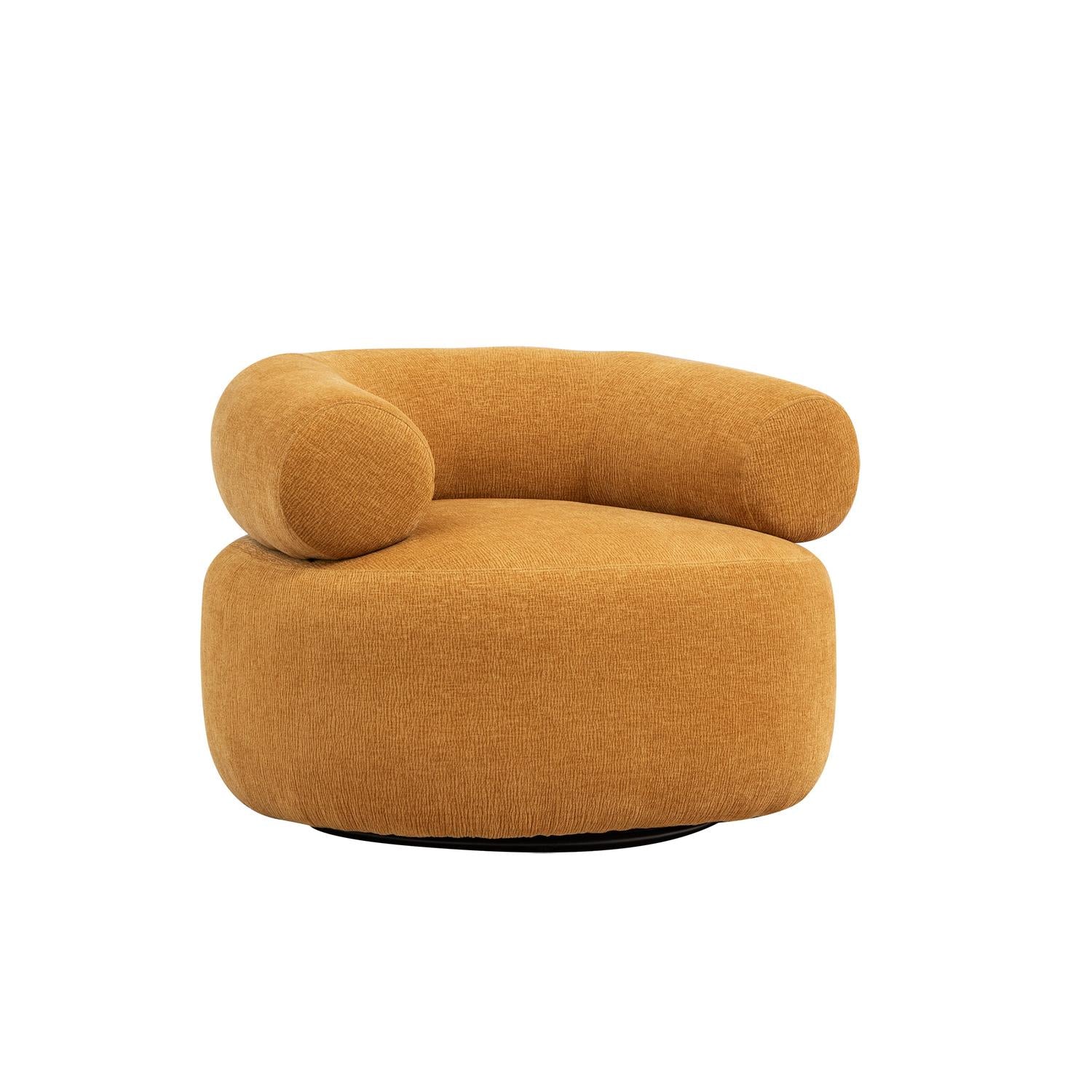 Drehsessel Alessa - Ockergelb-Loungesessel-le canapé-le canapé