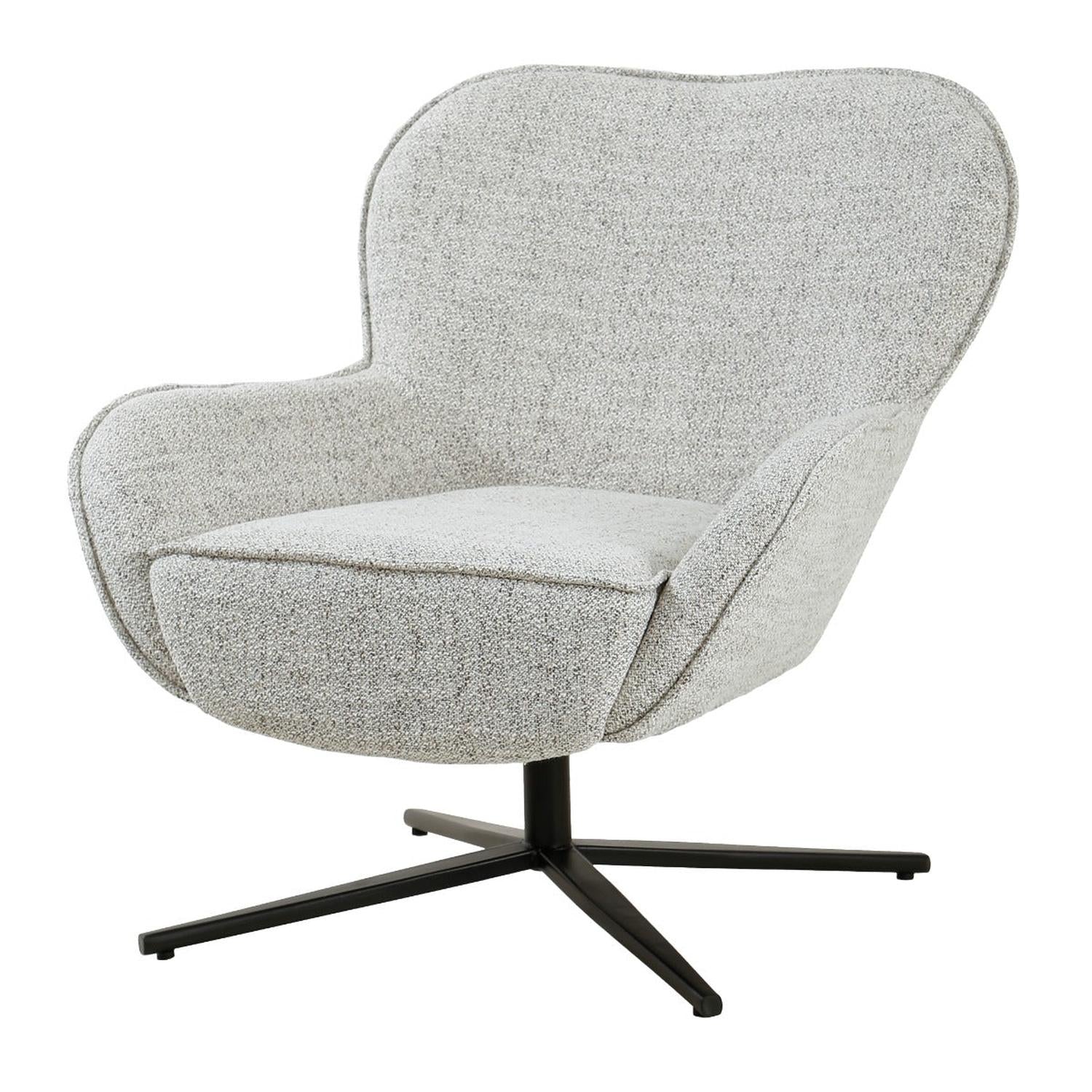Drehsessel Sven - Hellgrau-Sessel-Livingfurn-le canapé