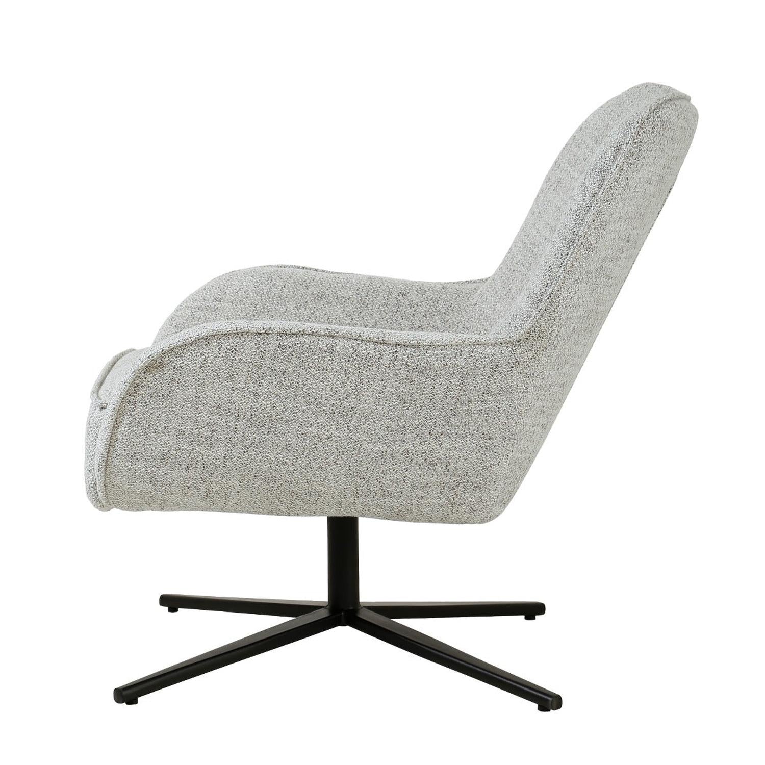 Drehsessel Sven - Hellgrau-Sessel-Livingfurn-le canapé