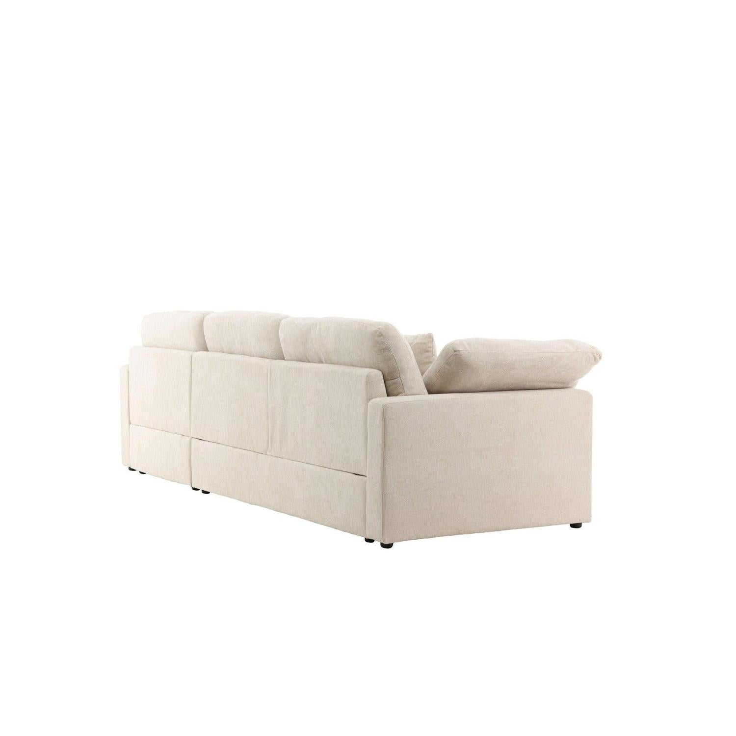 Ecksofa Amalfi - Beige-Ecksofa-Vind-le canapé