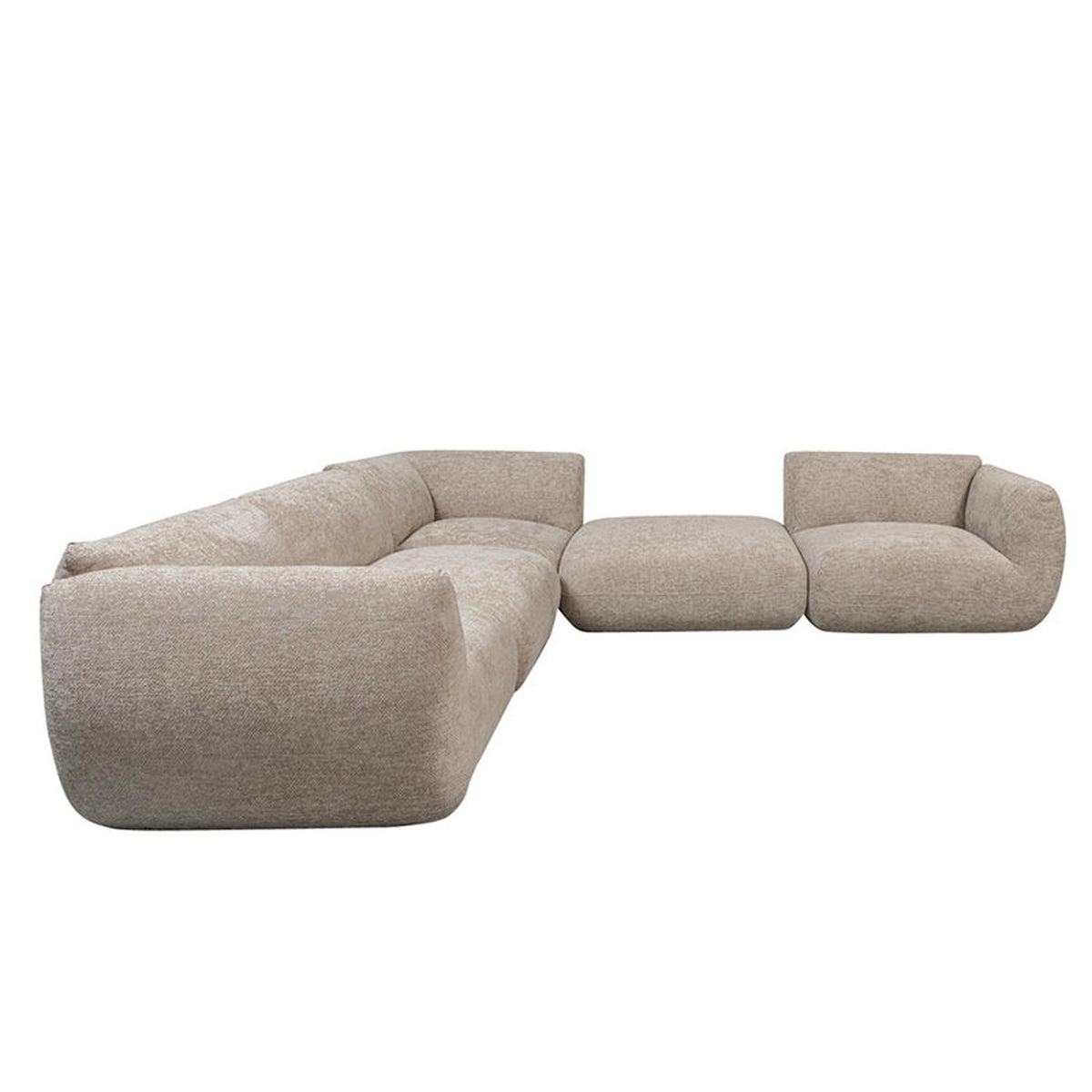 Ecksofa Amsterdam 5-Teilig - Beige-Ecksofas-Pole to Pole-le canapé