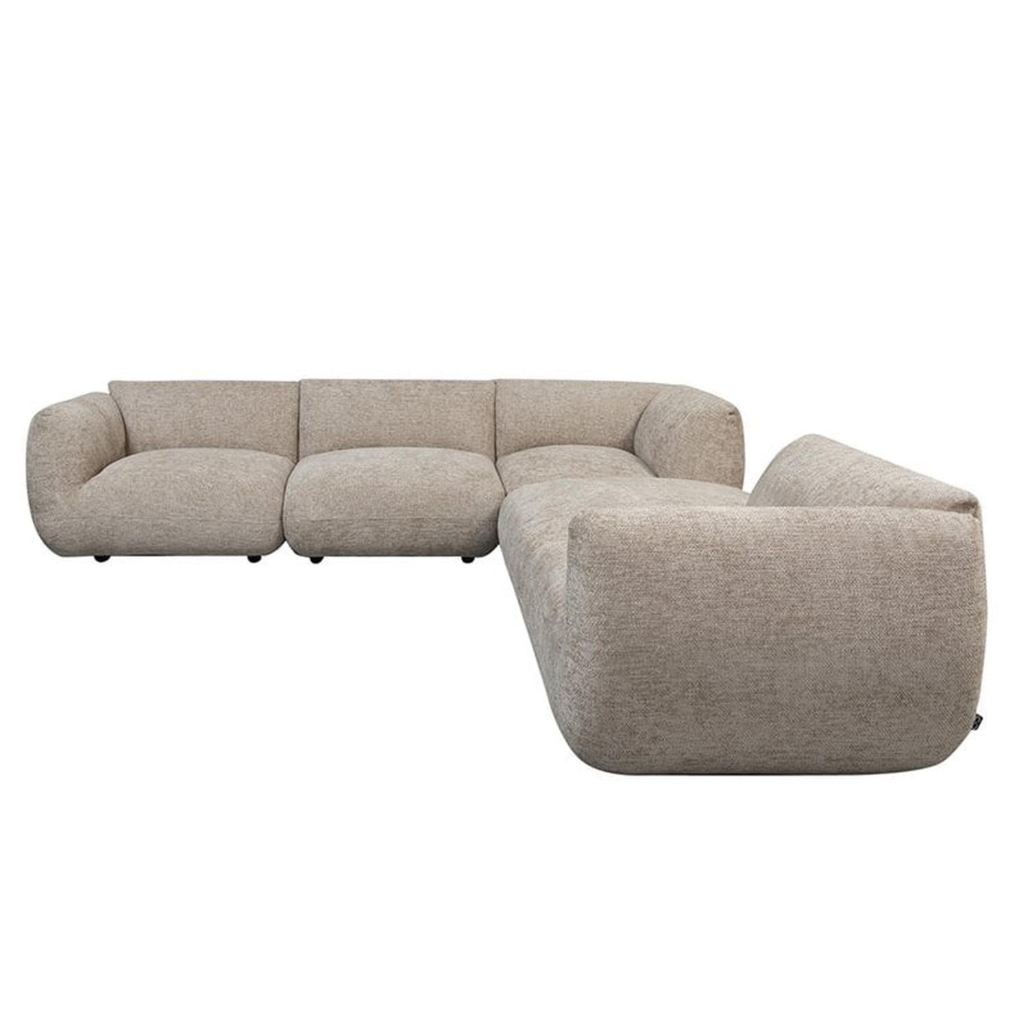 Ecksofa Amsterdam 5-teilig - Sandbraun-Ecksofa-Pole to Pole-le canapé