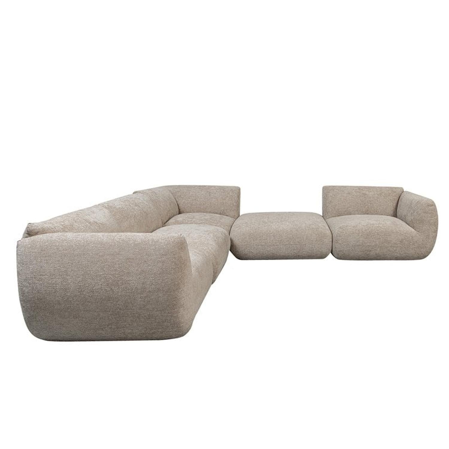 Ecksofa Amsterdam 5-teilig - Sandbraun-Ecksofa-Pole to Pole-le canapé