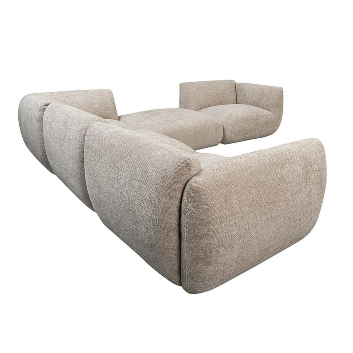 Ecksofa Amsterdam 5-teilig - Sandbraun-Ecksofa-Pole to Pole-le canapé