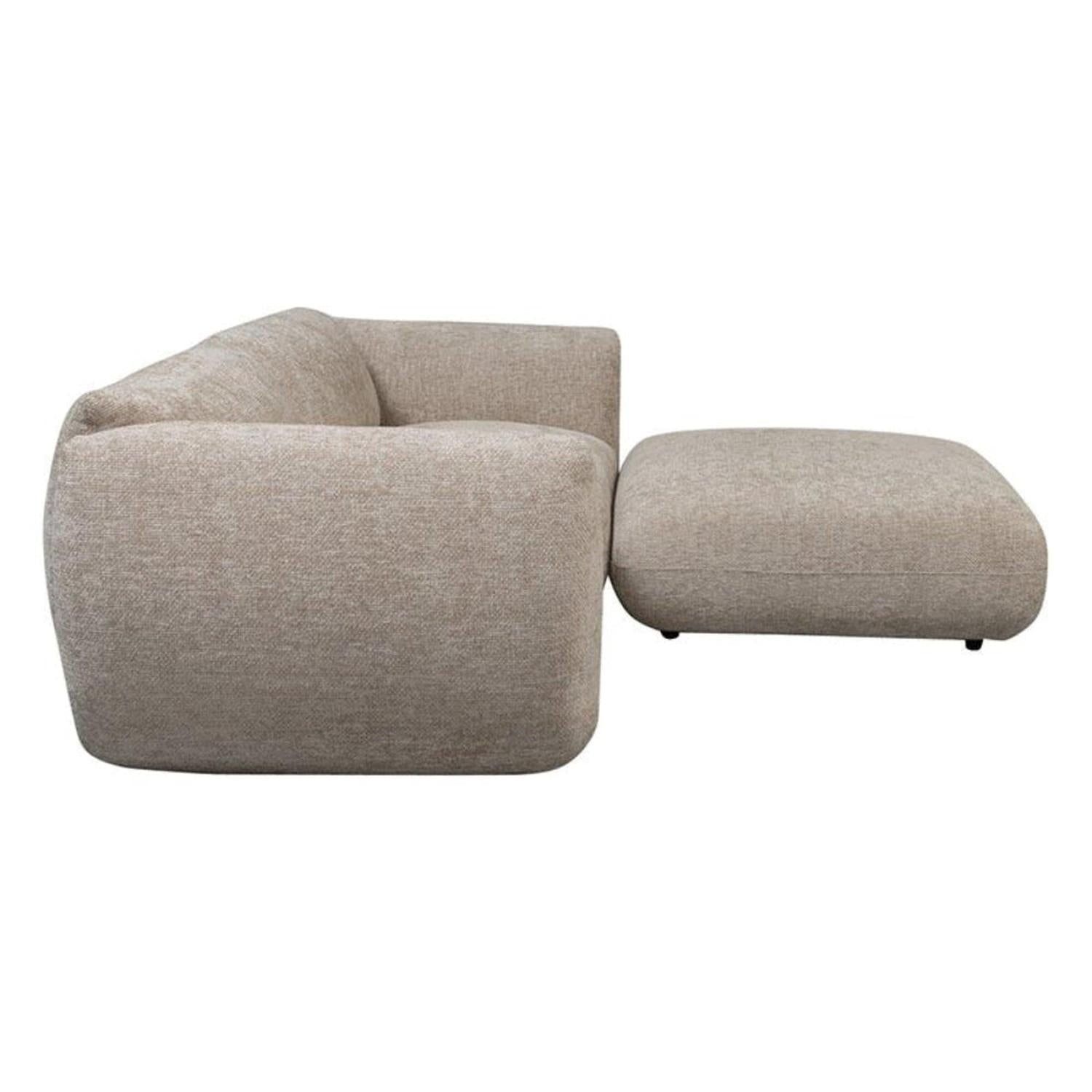 Ecksofa Amsterdam als 2,5-Sitzer - Longchair rechts - Latte-Ecksofa-Pole to Pole-le canapé