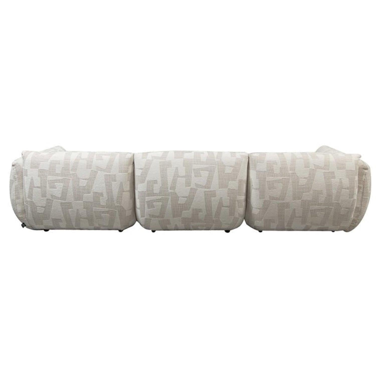 Ecksofa Amsterdam als 4-Sitzer - Longchair rechts - Cremeweiß-Ecksofas-Pole to Pole-le canapé