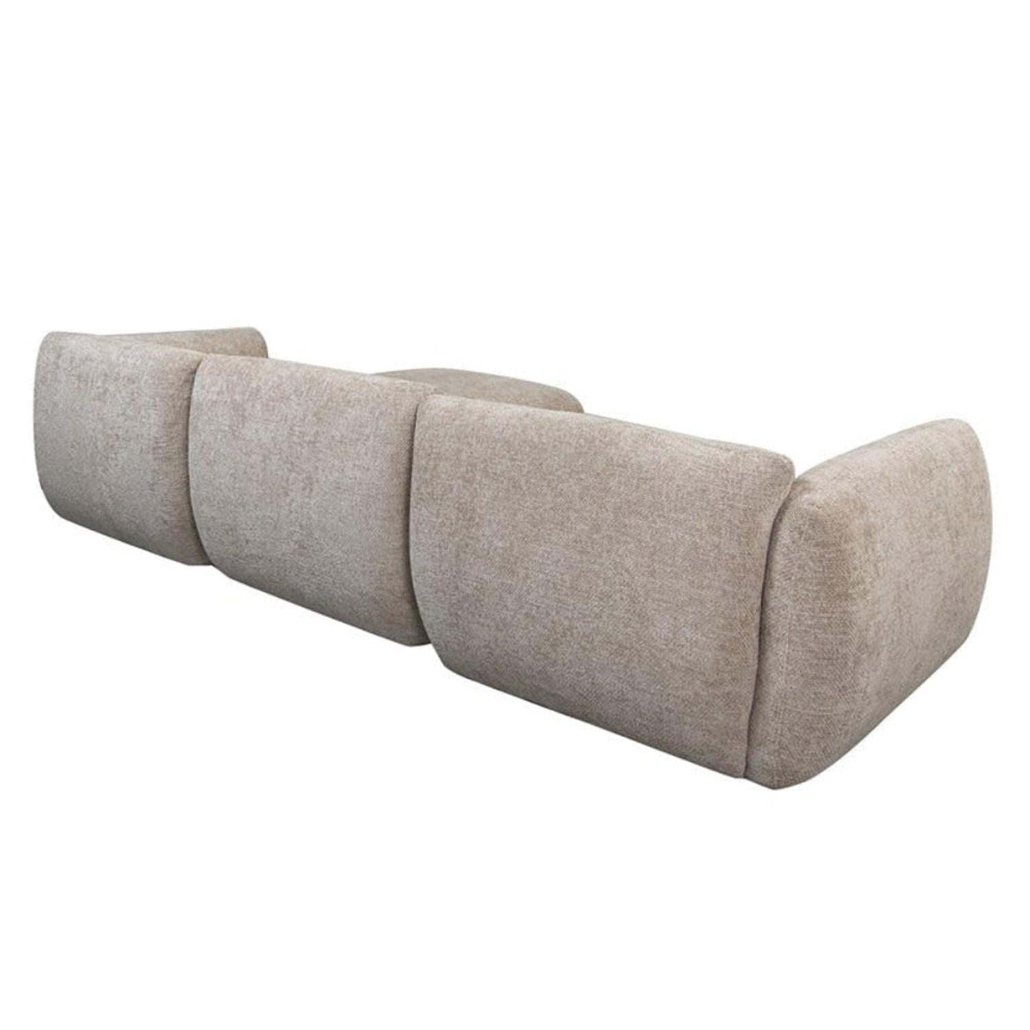 Ecksofa Amsterdam als 4-Sitzer - Longchair rechts - Latte-Ecksofa-Pole to Pole-le canapé