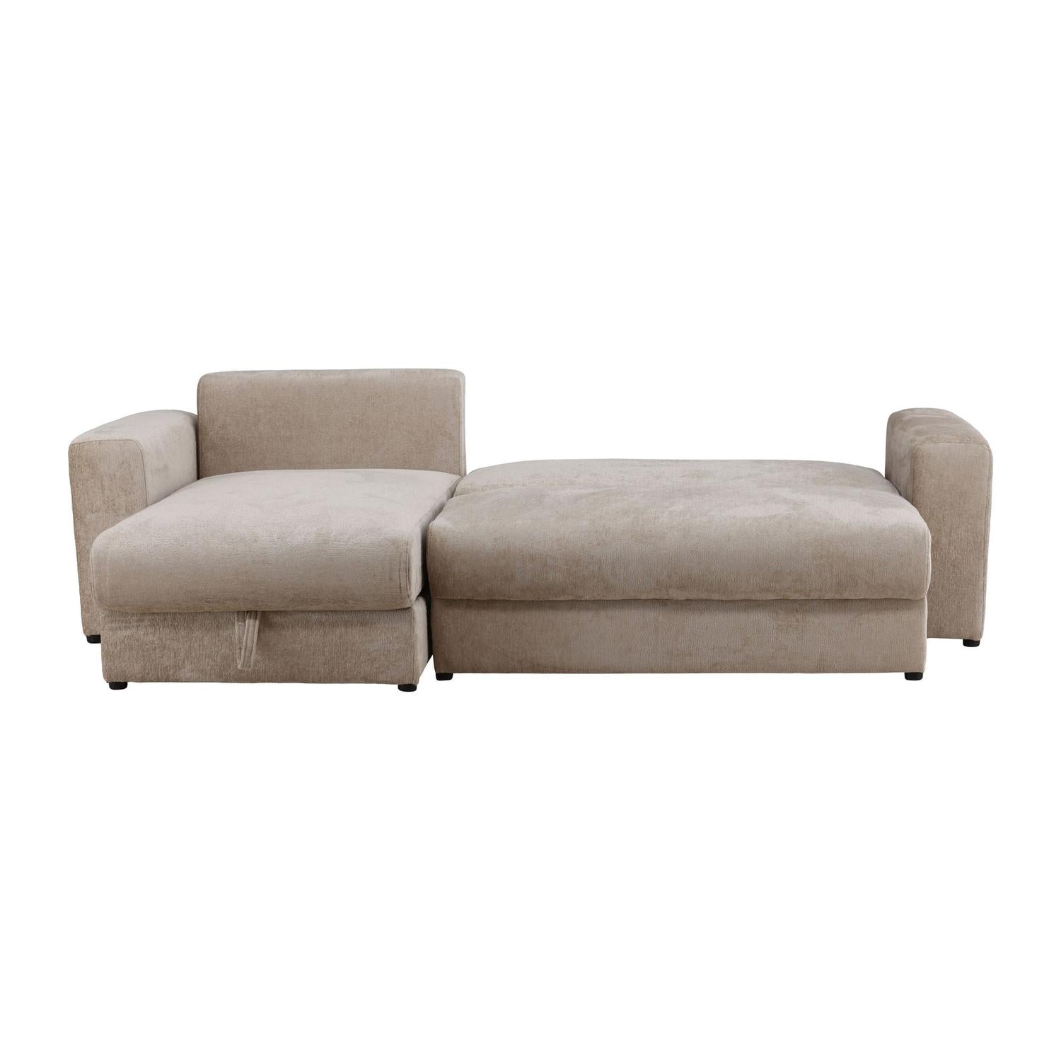 Ecksofa Bellman aus Samt - Braun-Ecksofas-Venture Home-le canapé