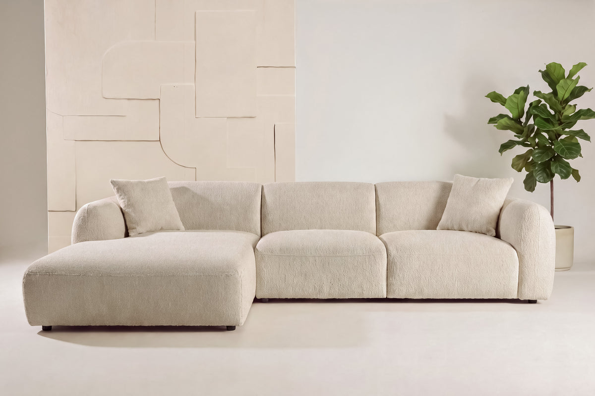 Ecksofa Leia - Beige-Ecksofas-Venture Home-le canapé