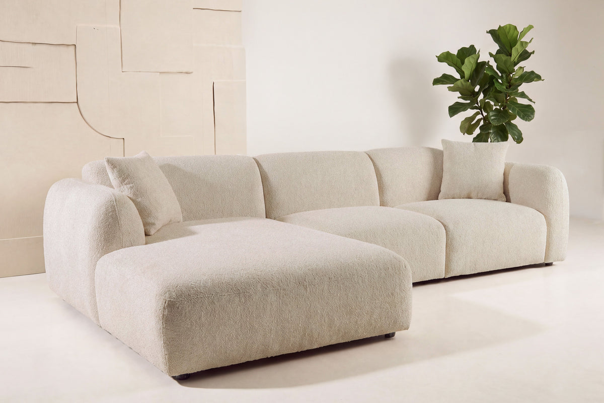 Ecksofa Leia - Beige-Ecksofas-Venture Home-le canapé